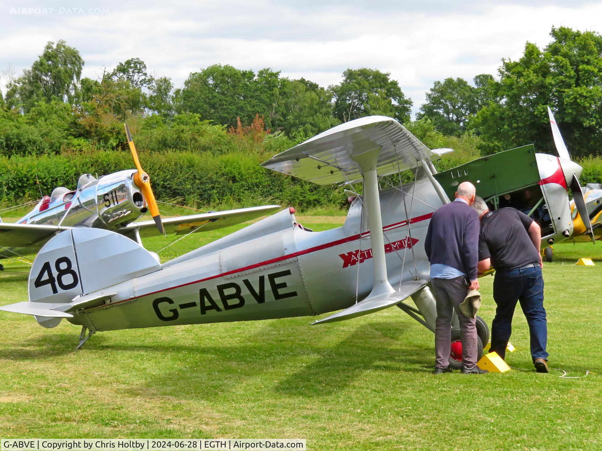 G-ABVE, 1932 Arrow Active 2 C/N 2, Arrow Active 2 visiting Old Warden for the Festival of Flight Airshow 2024