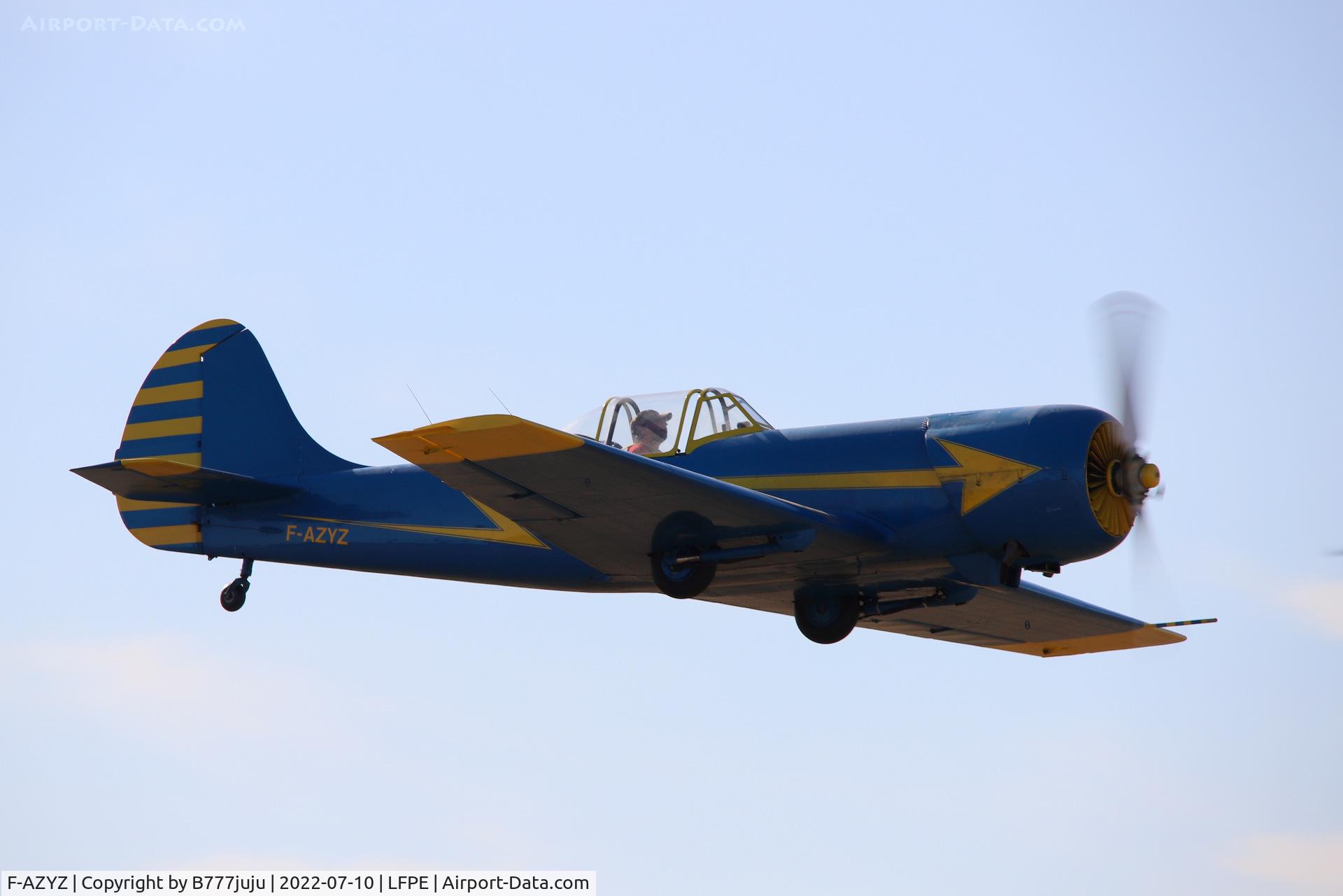 F-AZYZ, Yakovlev Yak-50 C/N 2507, during Meaux Airshow