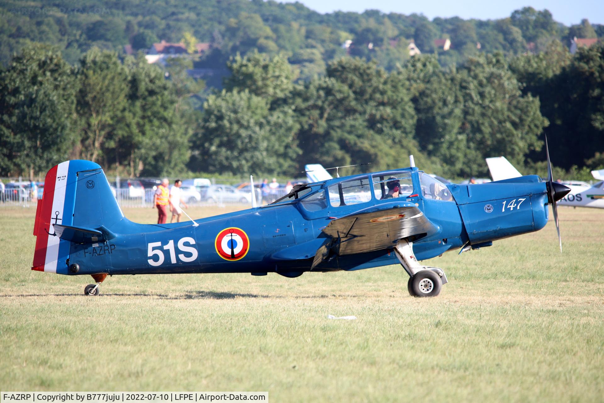 F-AZRP, 1957 Morane-Saulnier MS-733 Alcyon C/N 147, during Meaux Airshow