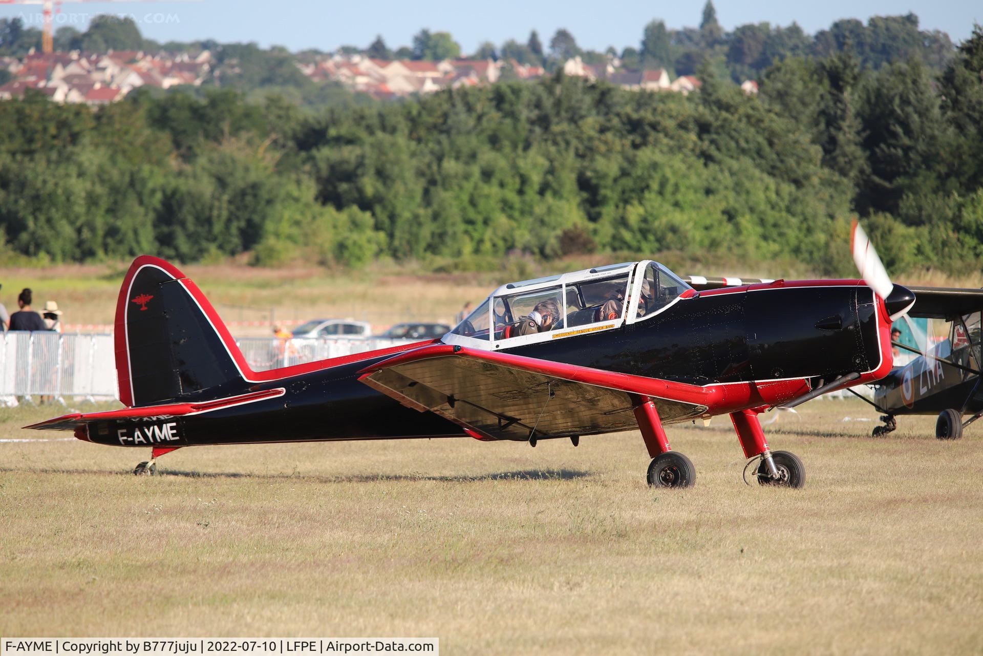F-AYME, 1950 De Havilland DHC-1 Chipmunk T.10 C/N C1/0205, during Meaux Airshow