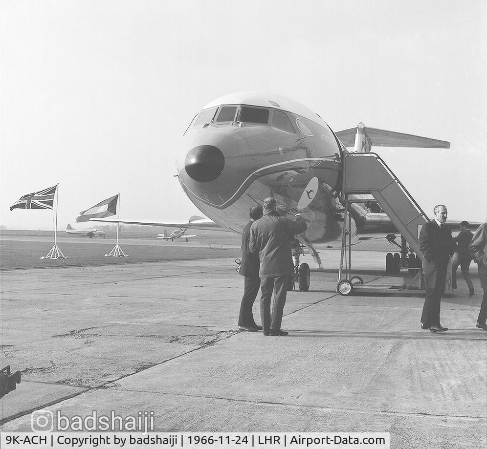 9K-ACH, 1966 Hawker Siddeley HS.121 Trident 1E C/N 2134, Delivering the aircraft to the state of Kuwait