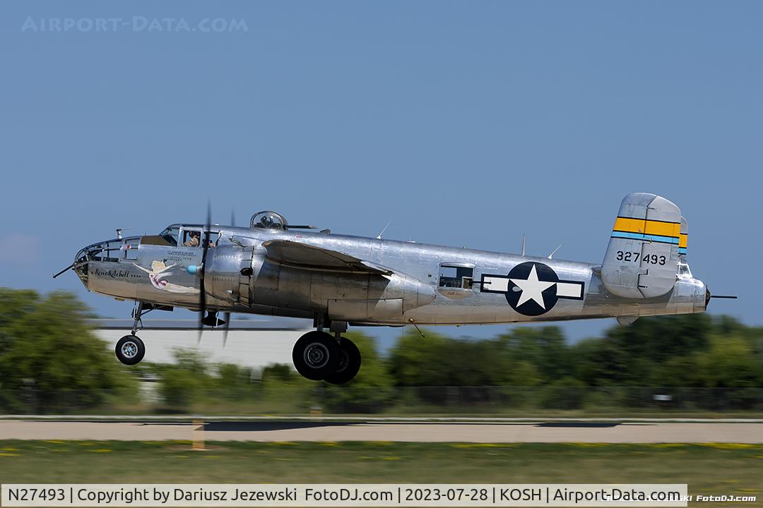 N27493, 1944 North American TB-25K Mitchell C/N 44-29869/108-33144, North American B-25J Mitchell 