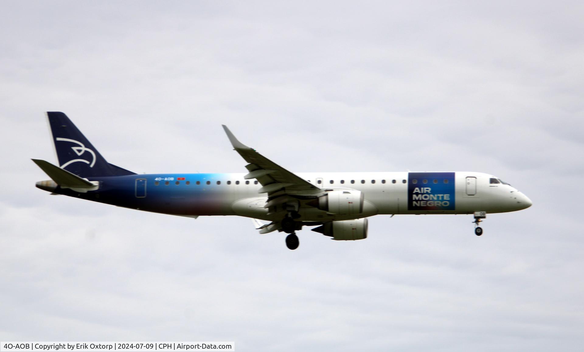 4O-AOB, 2009 Embraer 195LR (ERJ-190-200LR) C/N 19000283, 4O-AOB landing rw 04L