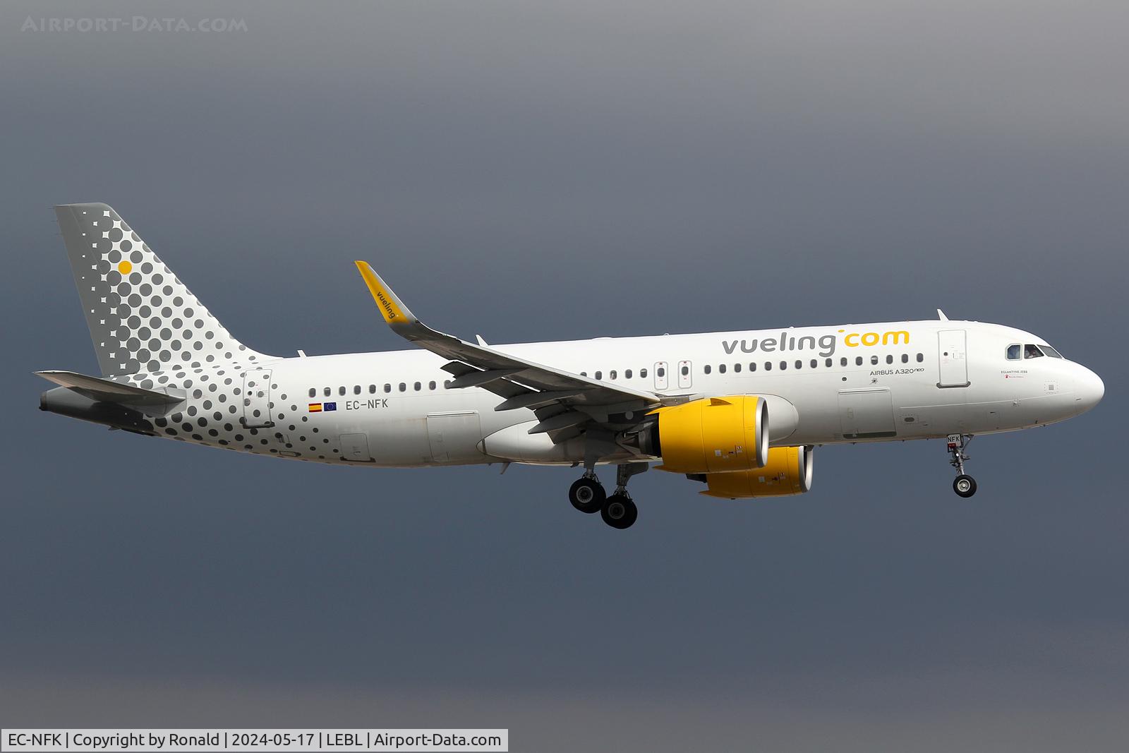 EC-NFK, 2019 Airbus A320-271N C/N 9287, at bcn