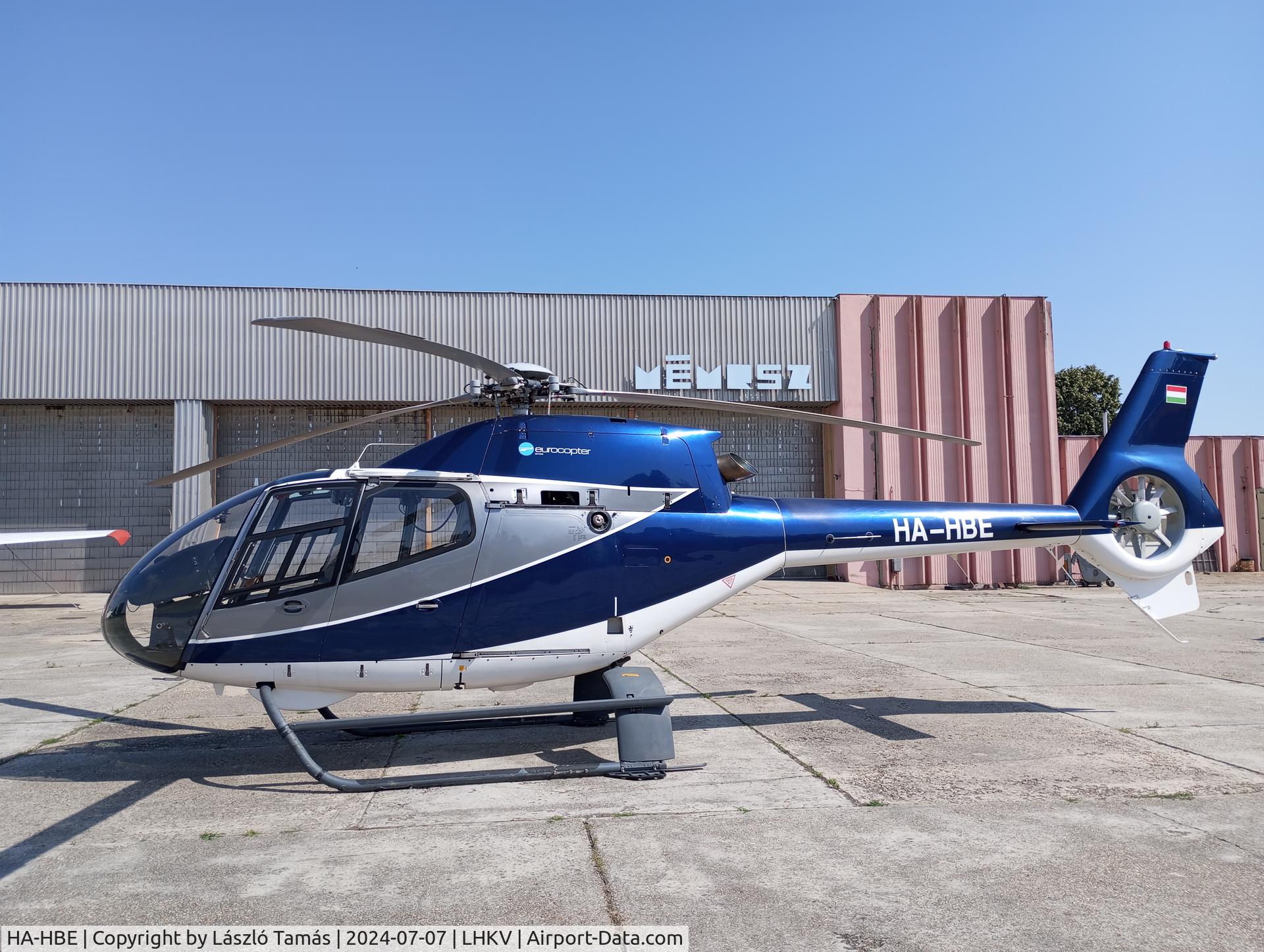 HA-HBE, 2000 Eurocopter EC-120B Colibri C/N 1158, Before take off from Kaposújlak airfield (Hungary).