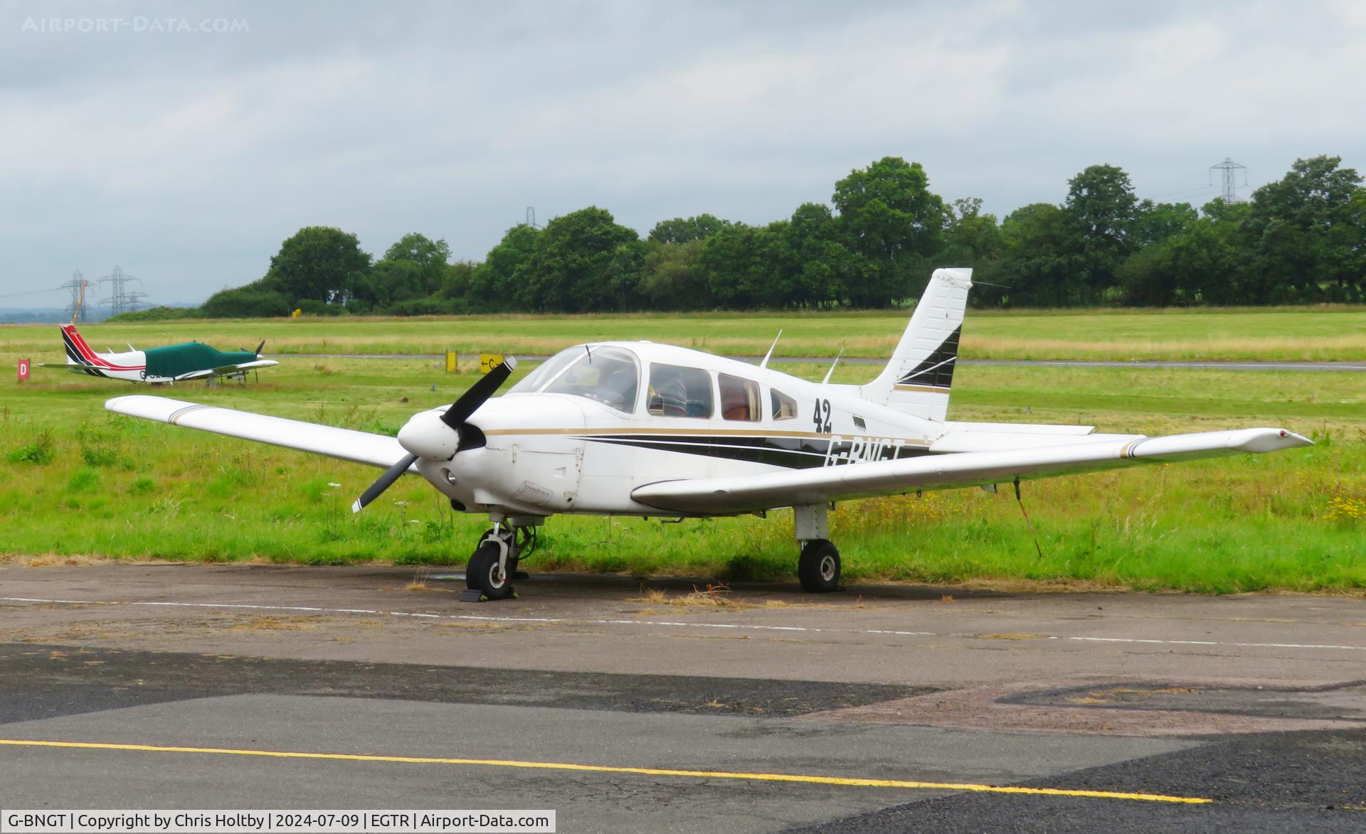 G-BNGT, 1985 Piper PA-28-181 Cherokee Archer II C/N 28-8590036, Parked at Elstree