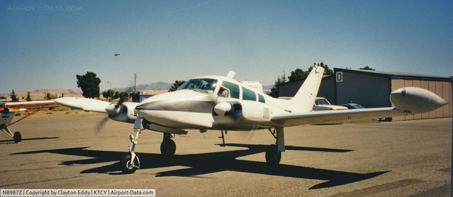 N8987Z, 1962 Cessna 310G C/N 310G0087, Tracy Airport in California 1990's