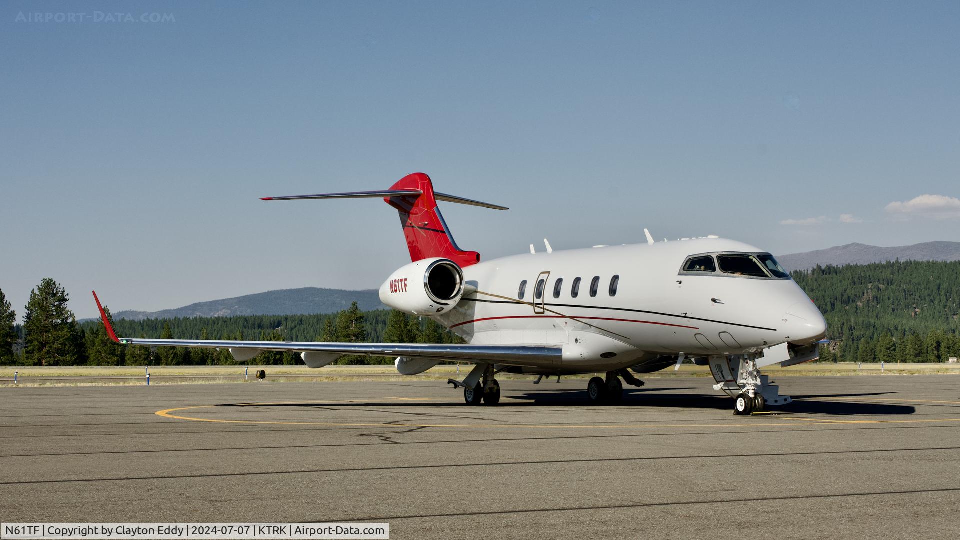 N61TF, 2006 Bombardier Challenger 300 (BD-100-1A10) C/N 20110, Truckee Tahoe Airport in California 2024.