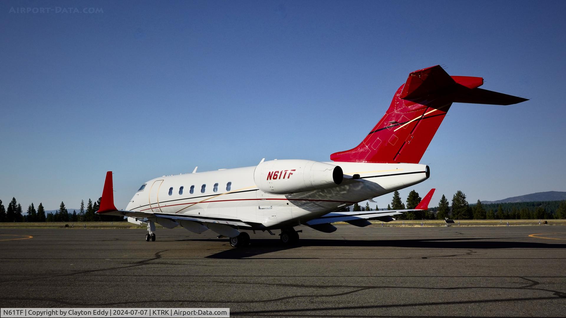 N61TF, 2006 Bombardier Challenger 300 (BD-100-1A10) C/N 20110, Truckee Tahoe Airport in California 2024.