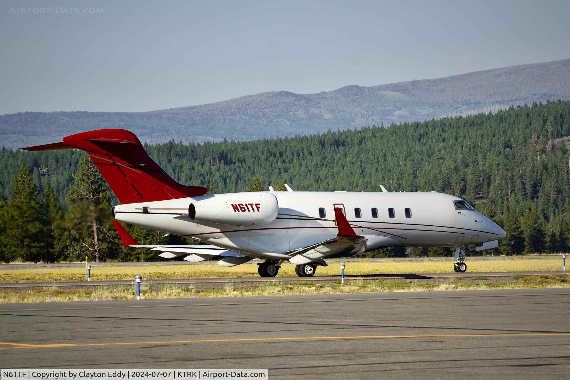 N61TF, 2006 Bombardier Challenger 300 (BD-100-1A10) C/N 20110, Truckee Tahoe Airport in California 2024.