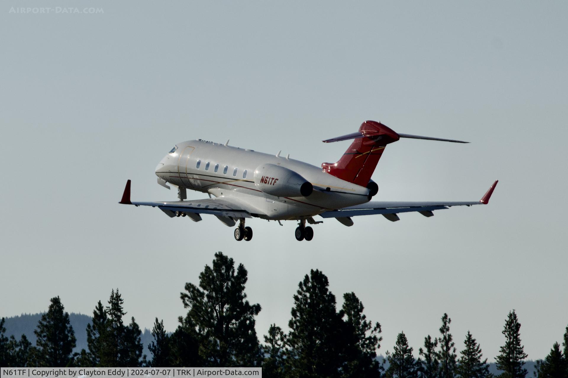 N61TF, 2006 Bombardier Challenger 300 (BD-100-1A10) C/N 20110, Truckee Tahoe Airport in California 2024.