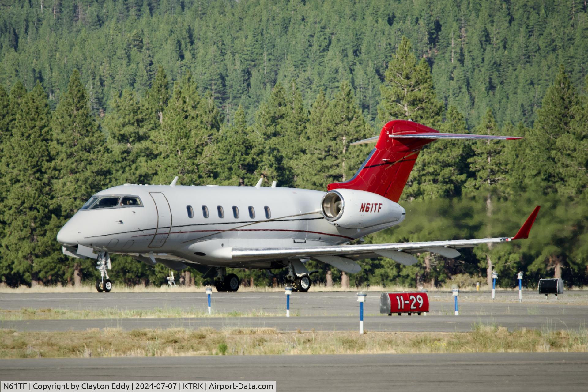 N61TF, 2006 Bombardier Challenger 300 (BD-100-1A10) C/N 20110, Truckee Tahoe Airport in California 2024.
