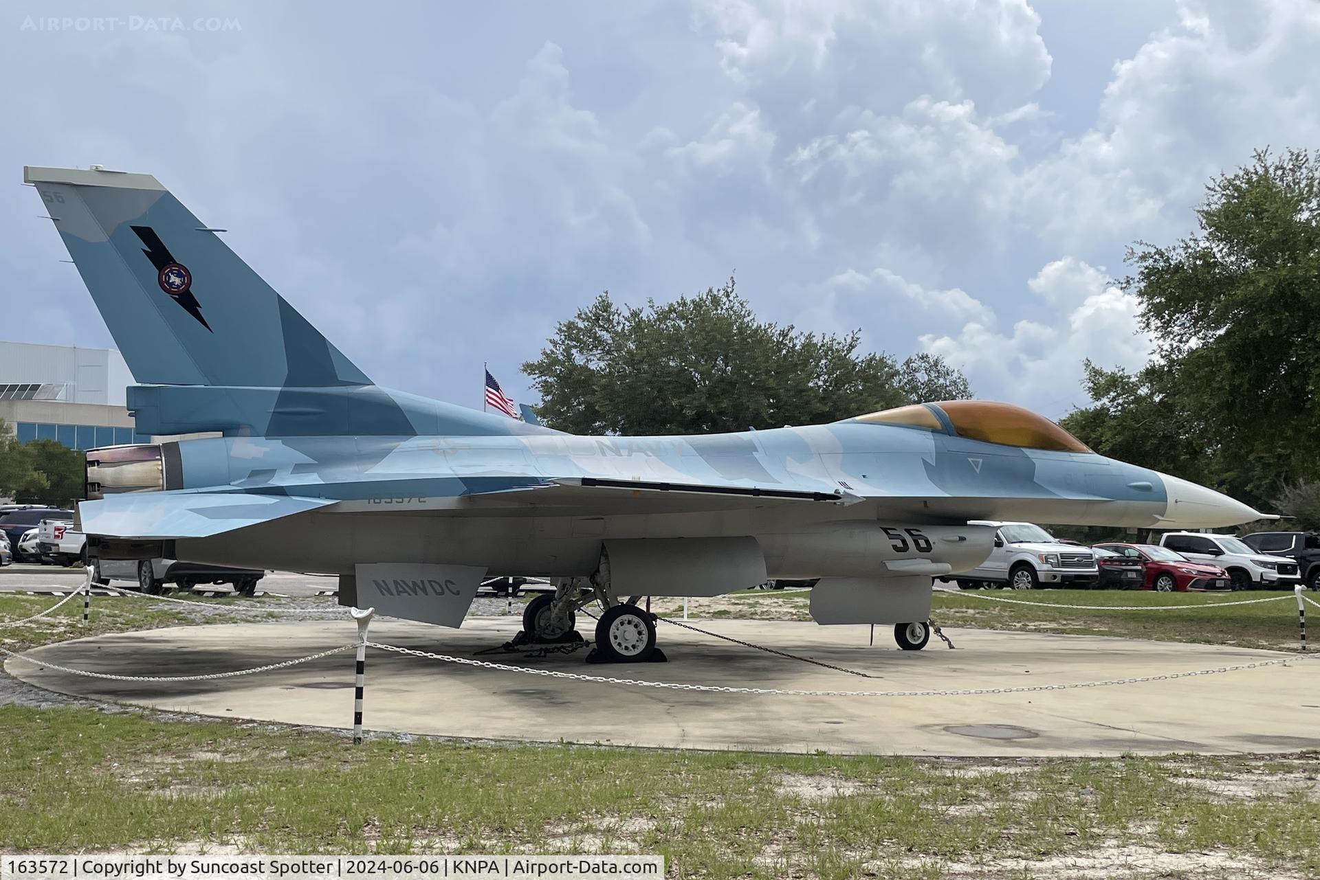163572, General Dynamics F-16N Fighting Falcon C/N 3M-17, An F-16 Fighting Falcon from Fighting Squadron 45 at Naval Air Station Key West on display at the National Naval Aviation Museum