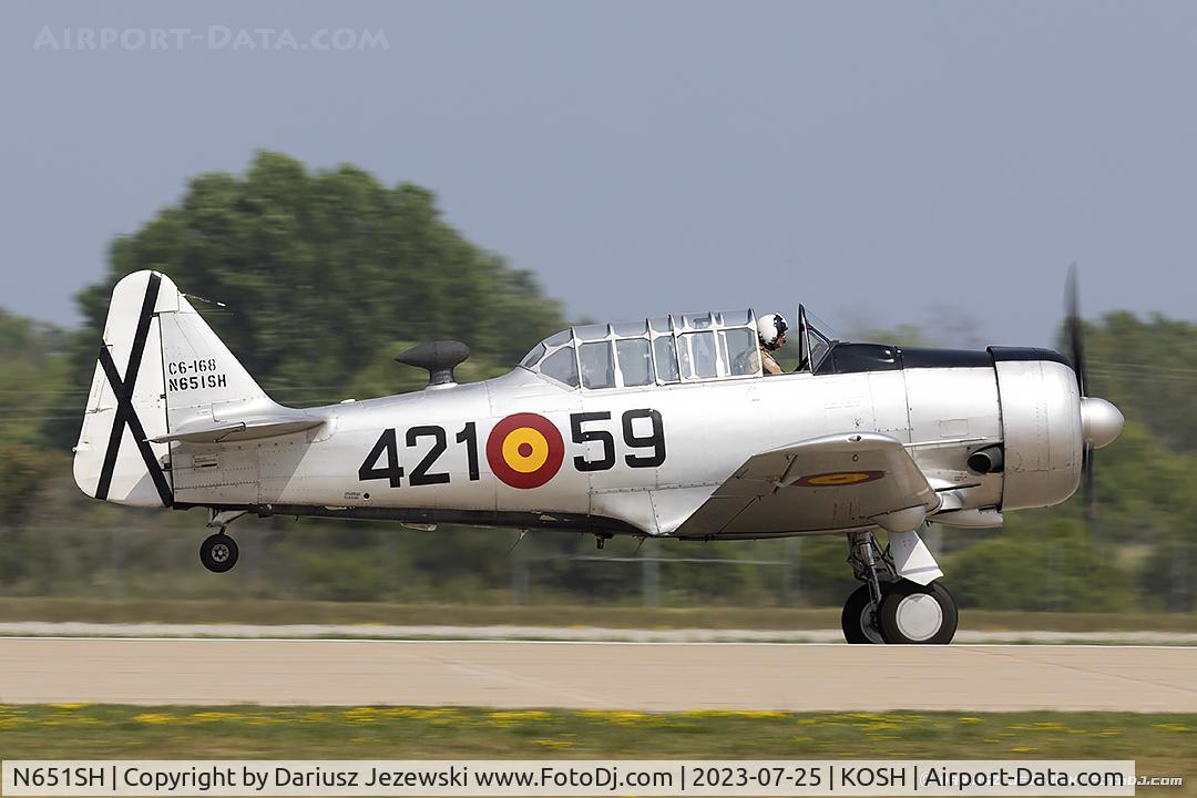 N651SH, 1944 North American T-6G Texan C/N 168-409, North American T-6D Texan  C/N 49-3305, N651SH