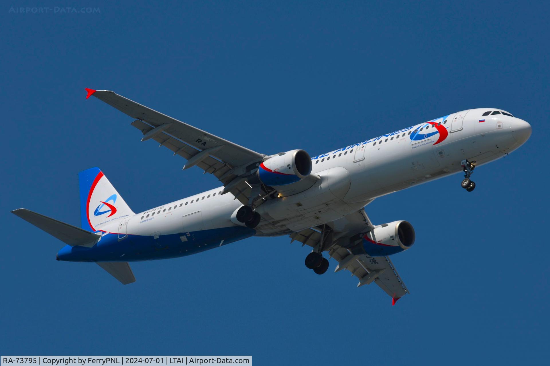 RA-73795, 2002 Airbus A321-211 C/N 1720, Arrival of Ural A321
