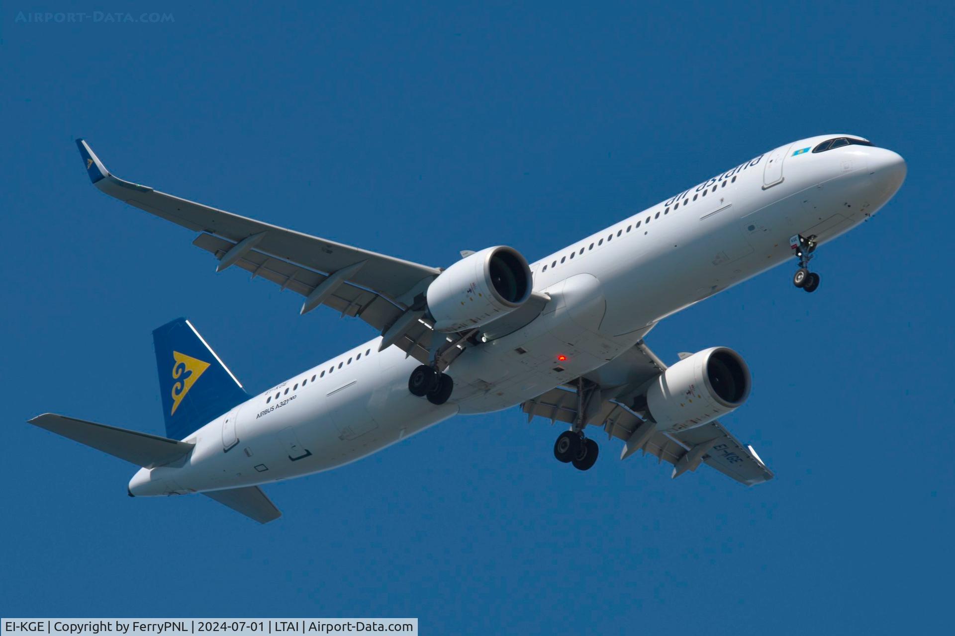 EI-KGE, 2021 Airbus A321-271NX C/N 10176, Air Astana A321N