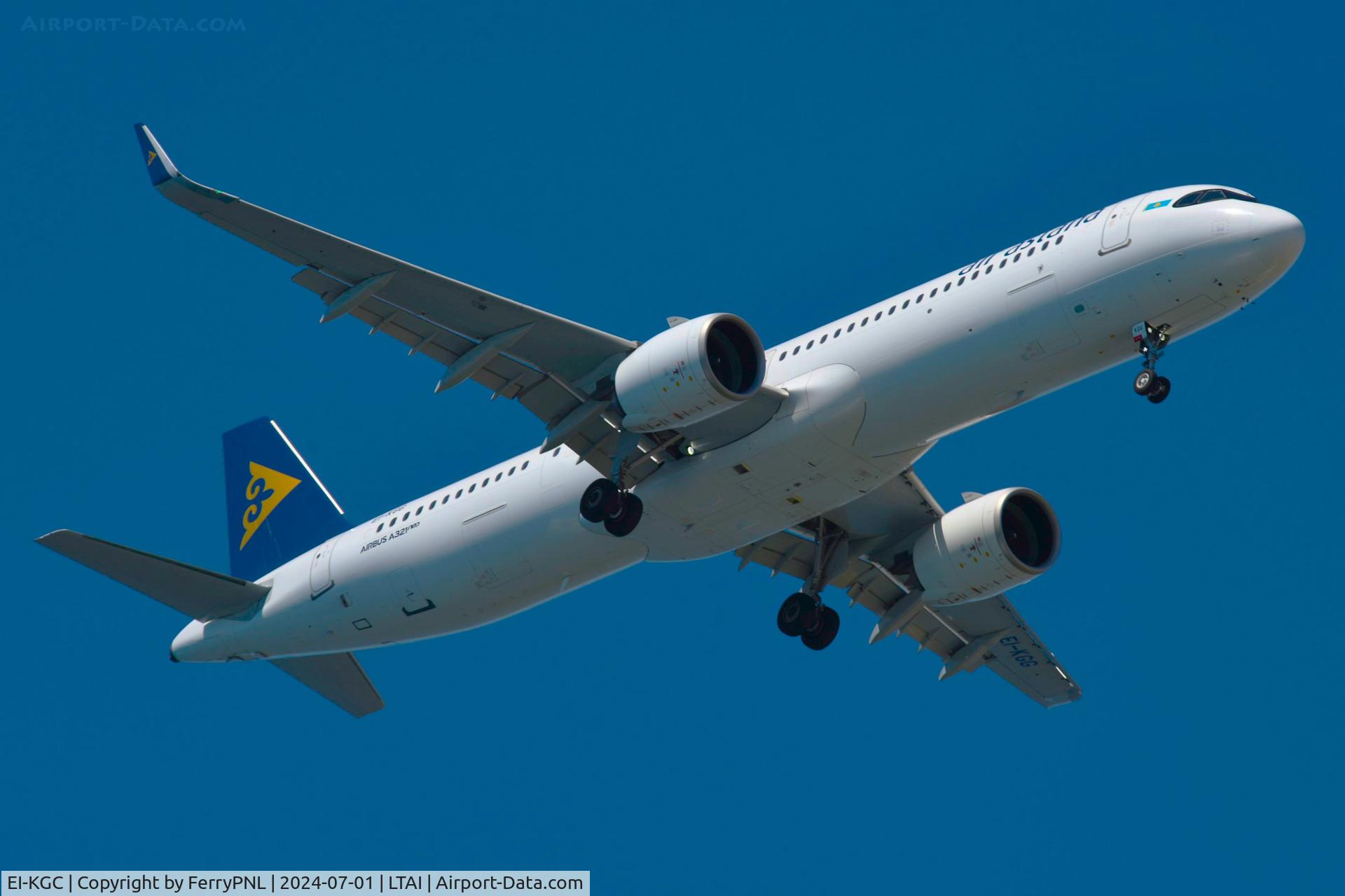 EI-KGC, 2020 Airbus A321-271NX C/N 9080, Arrival of Air Astana A321N