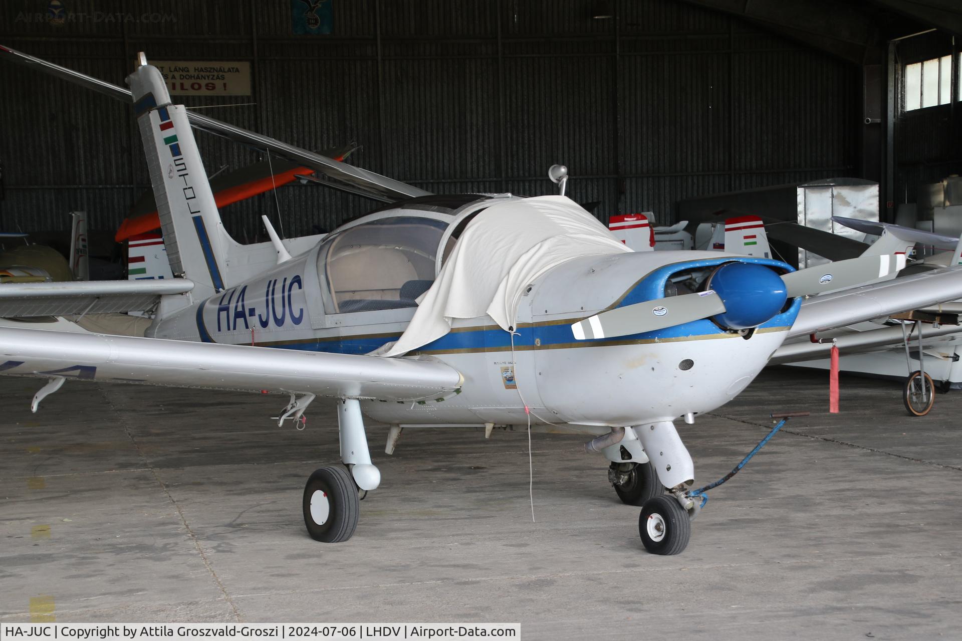HA-JUC, 1978 Socata MS-893E-D Rallye 180GT Gaillard C/N 13181, LHDV - Dunaújváros Airport, Kisapostag - Hungary