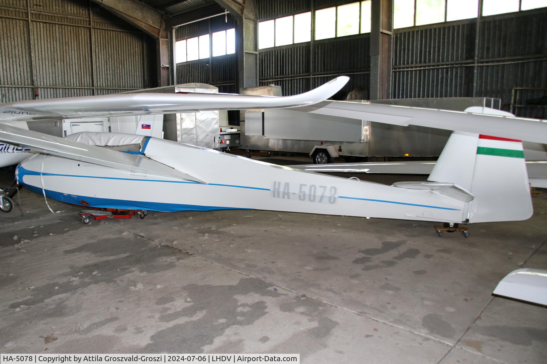 HA-5078, 1966 Scheibe Bergfalke III C/N 5579, LHDV - Dunaújváros Airport, Kisapostag - Hungary