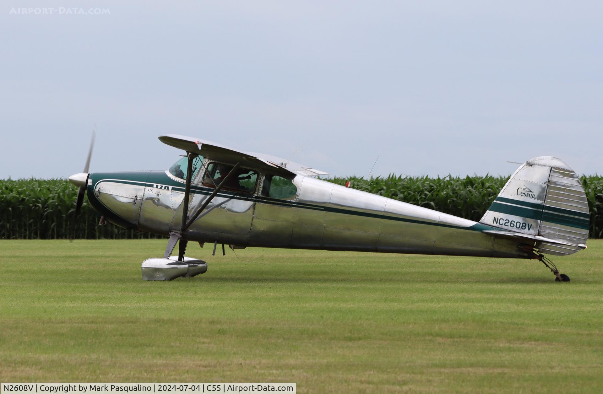 N2608V, 1948 Cessna 170 C/N 18118, Cessna 170