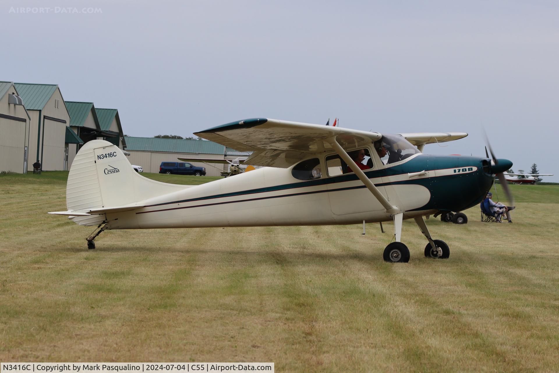 N3416C, 1954 Cessna 170B C/N 26459, Cessna 170B