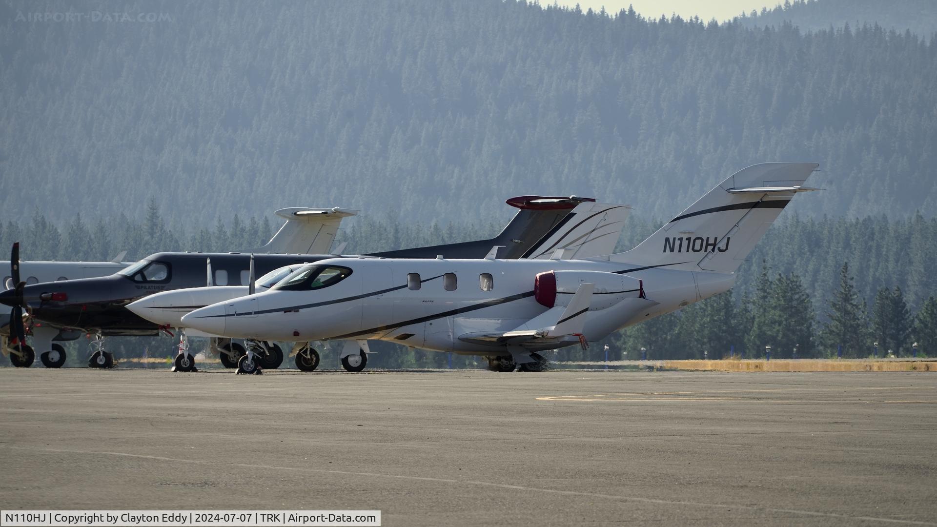 N110HJ, 2016 Honda HA-420 HondaJet C/N 42000020, Truckee Tahoe Airport in California 2024.