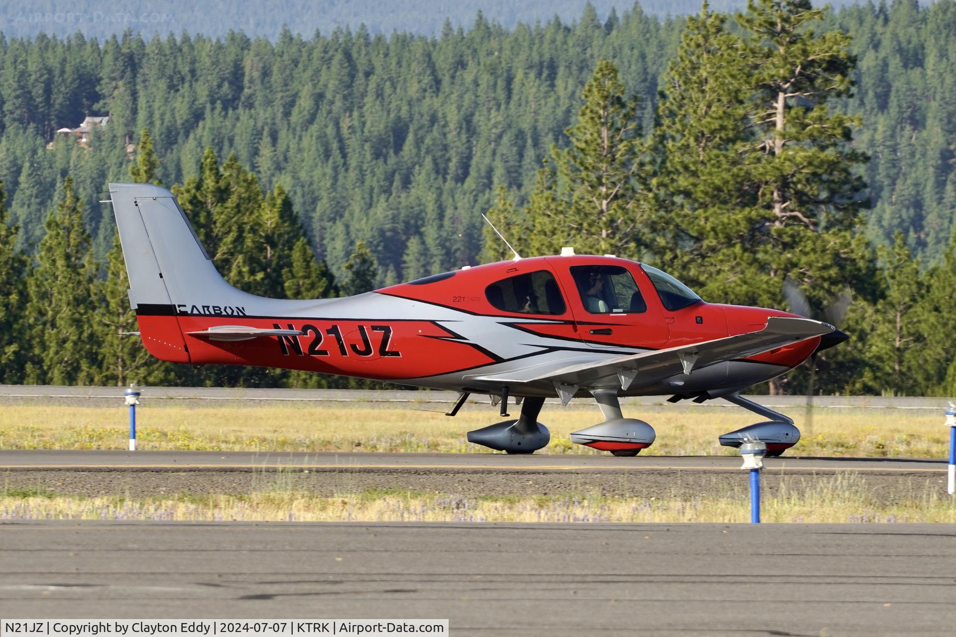 N21JZ, 2019 Cirrus SR22-G6 Turbo C/N 1907, Truckee Tahoe Airport in California 2024.