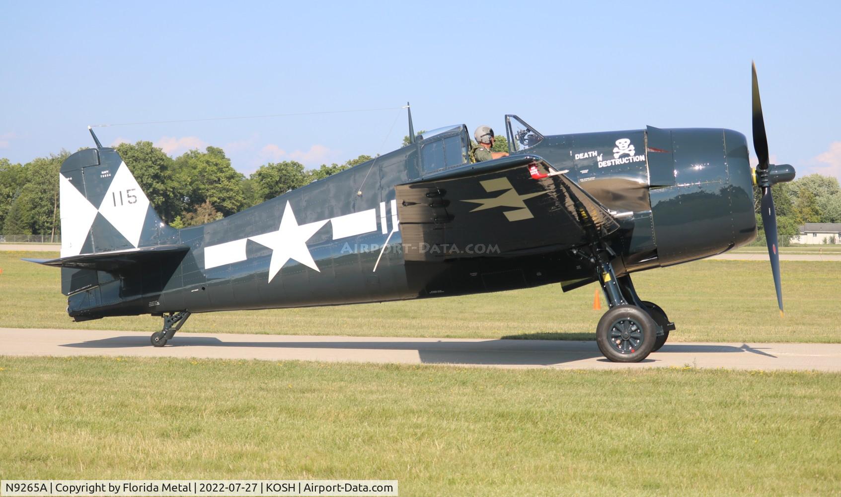 N9265A, Grumman F6F-5 Hellcat C/N A-9790, Hellcat zx