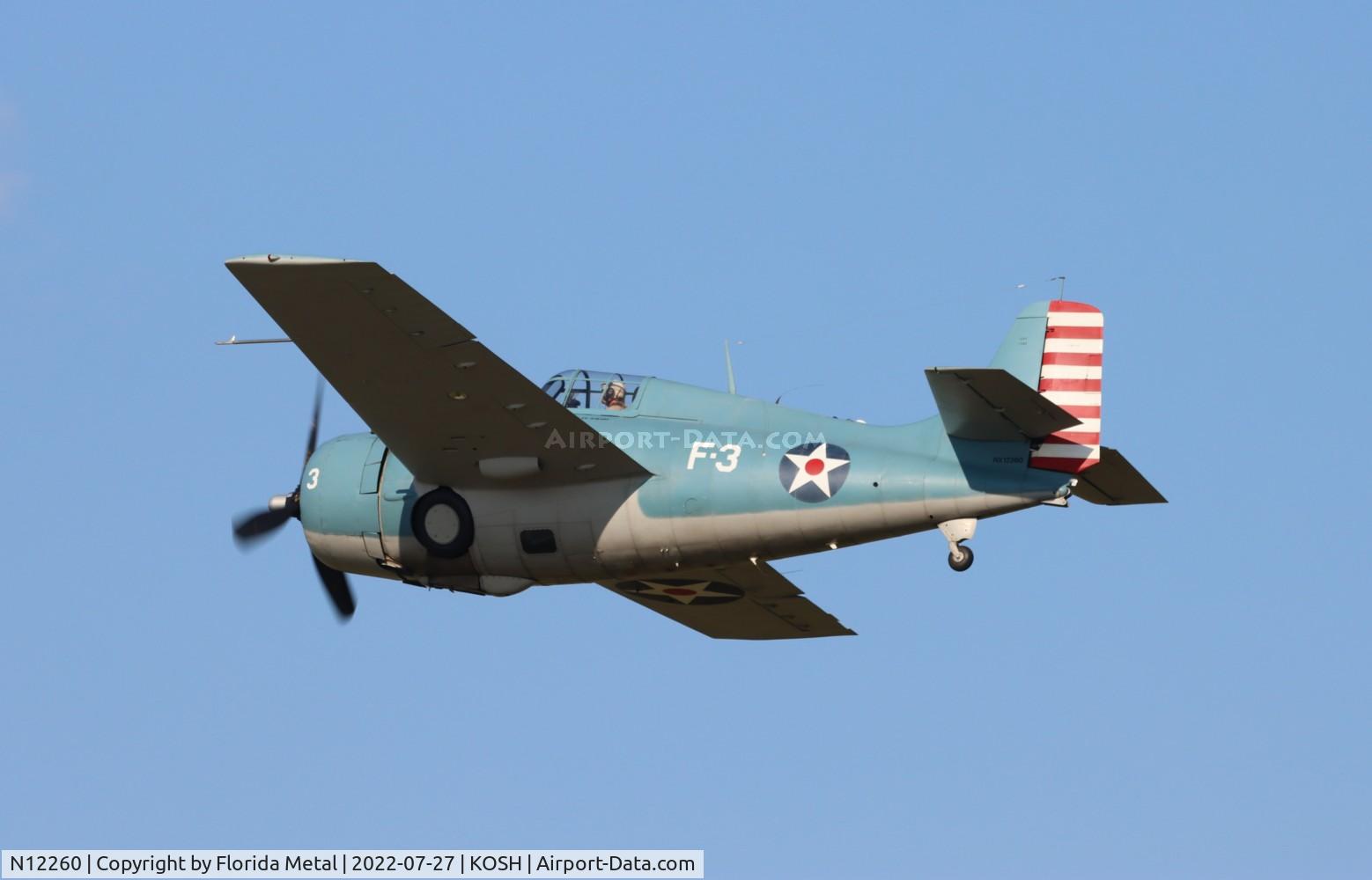 N12260, 1943 Grumman F4F-3 Wildcat C/N 12260, OSH 2022 zx