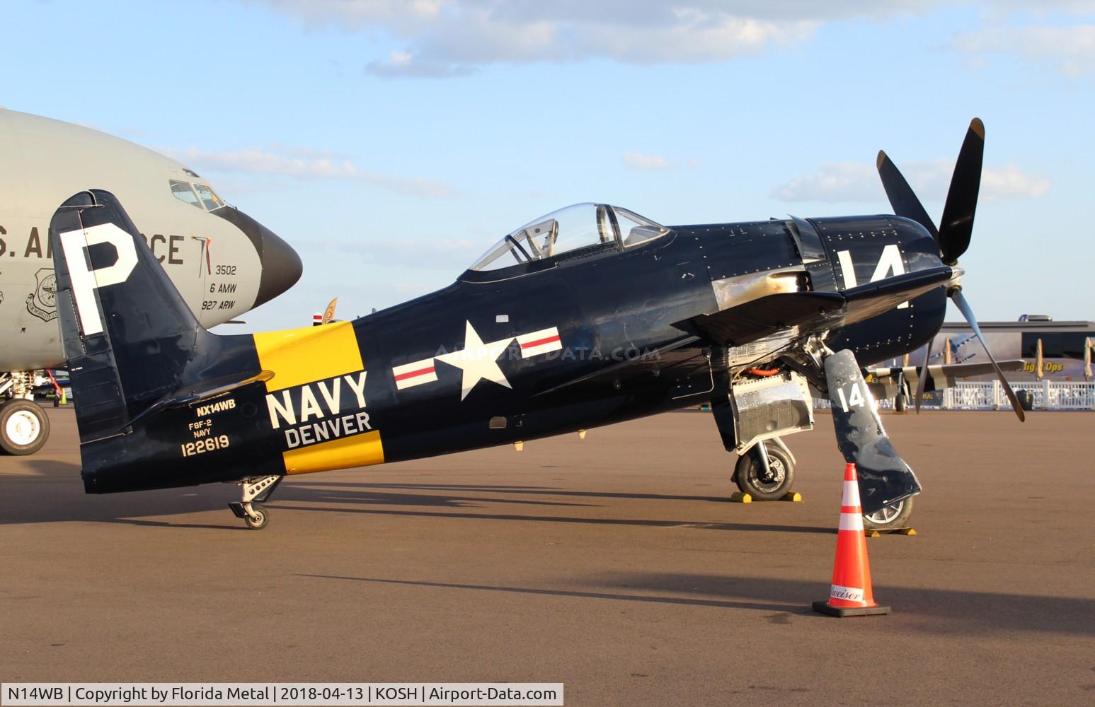 N14WB, Grumman F8F-2 (G58) Bearcat C/N D.1148, Bearcat zx