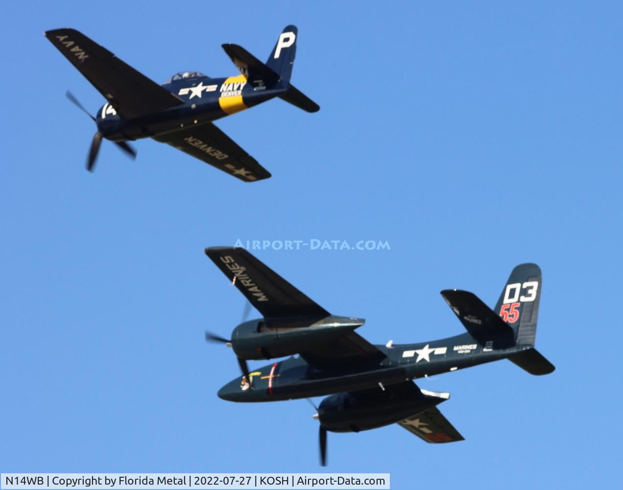 N14WB, Grumman F8F-2 (G58) Bearcat C/N D.1148, OSH 2022 zx