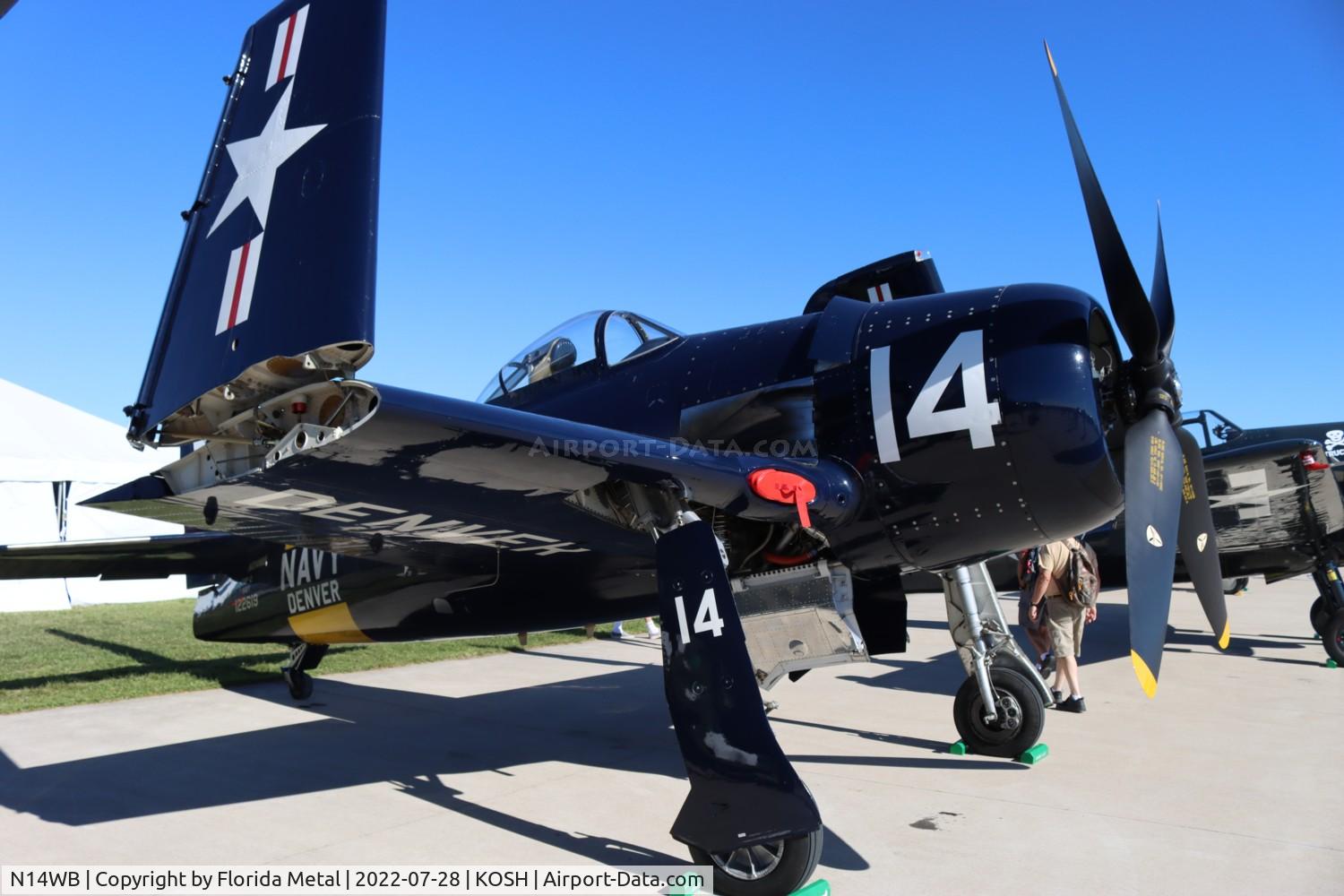 N14WB, Grumman F8F-2 (G58) Bearcat C/N D.1148, Bearcat zx