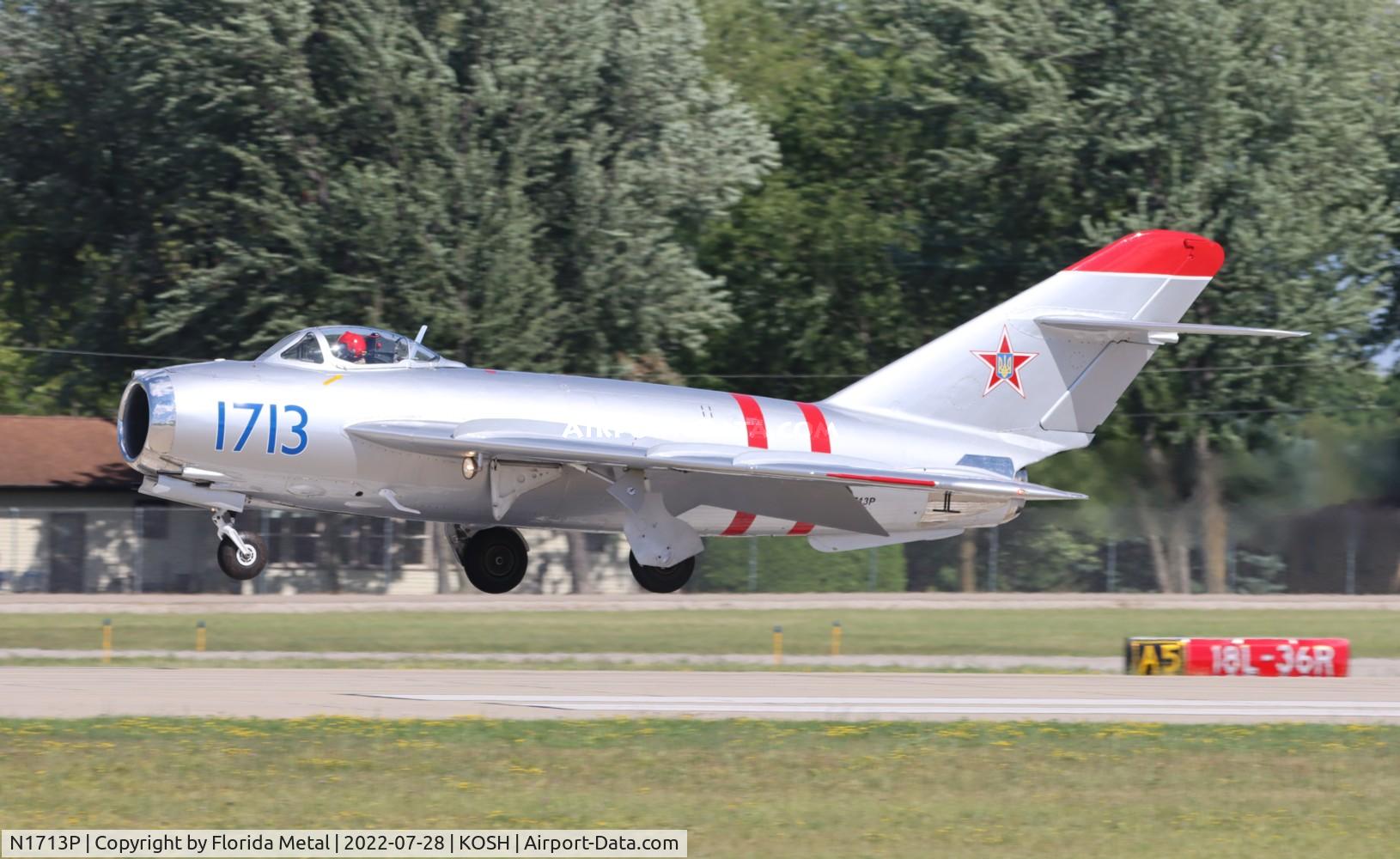 N1713P, 1960 PZL-Mielec Lim-5 (MiG-17F) C/N 1C1713, Mig-17 zx
