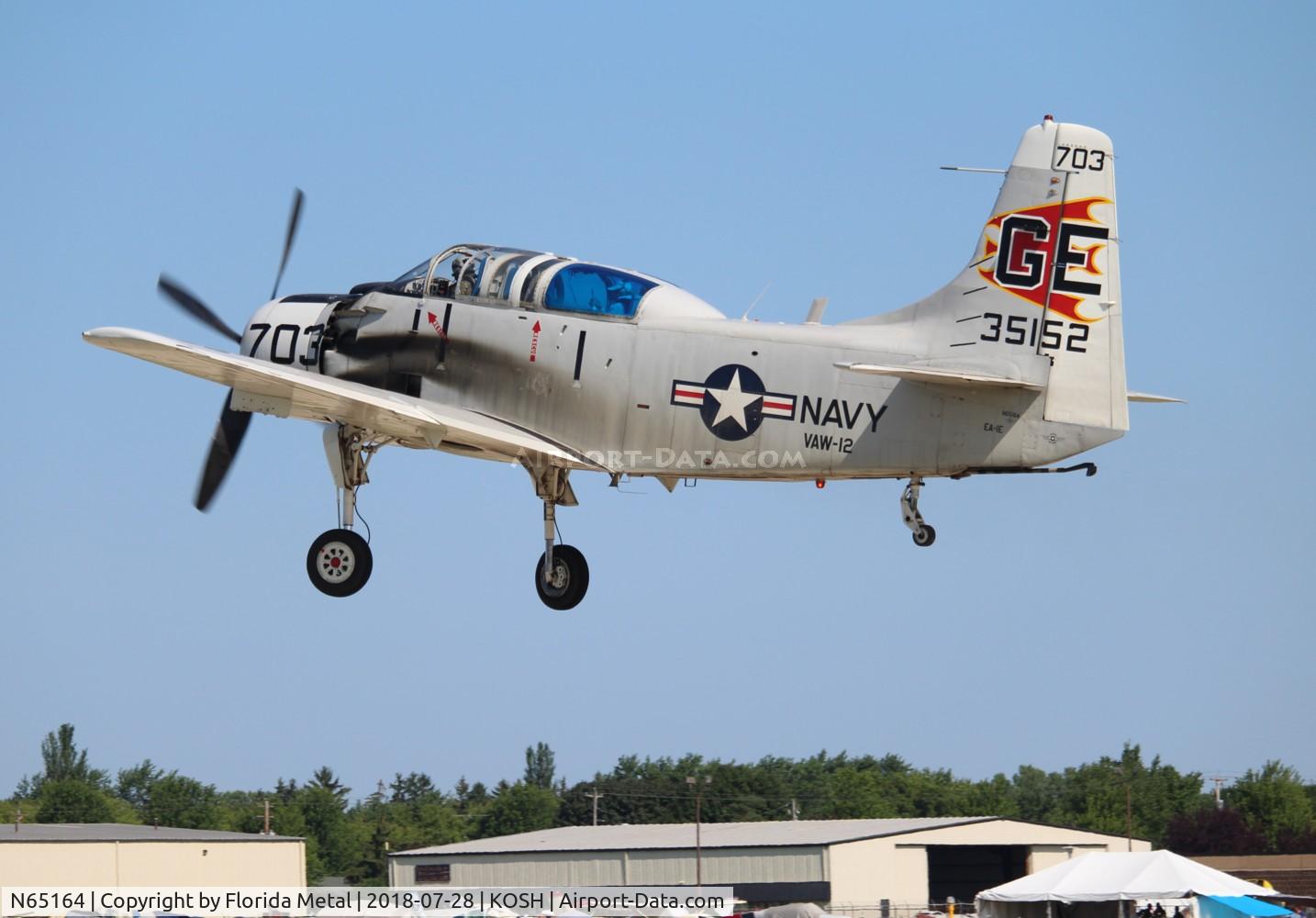 N65164, 1955 Douglas EA-1E Skyraider AD-5W C/N 55-471DH, EA-1E Skyraider zx
