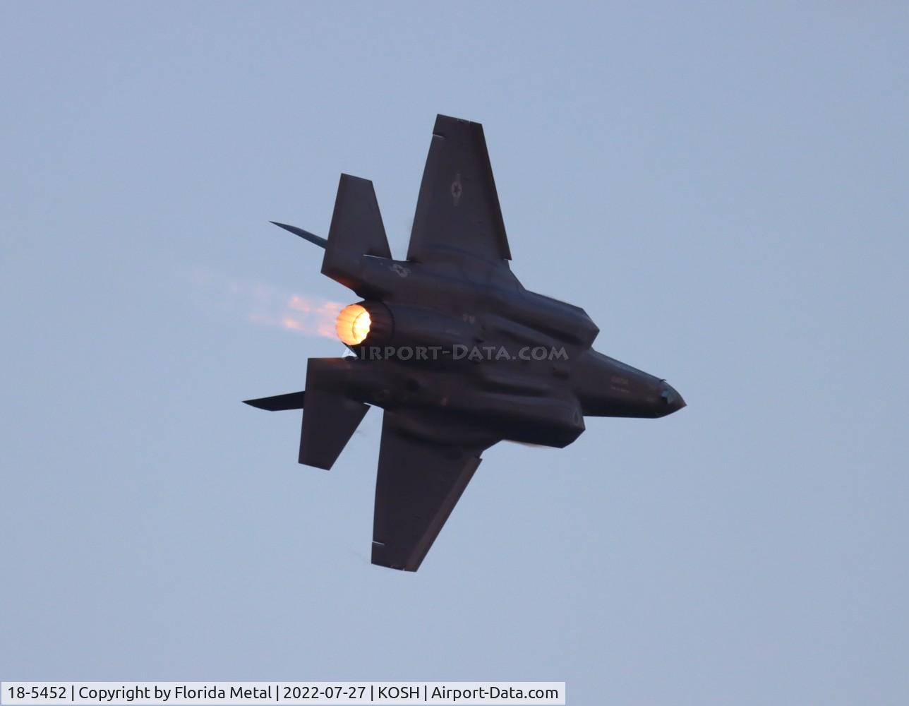 18-5452, Lockheed Martin F-35A Lightning II C/N AF-280, USAF F-35A zx