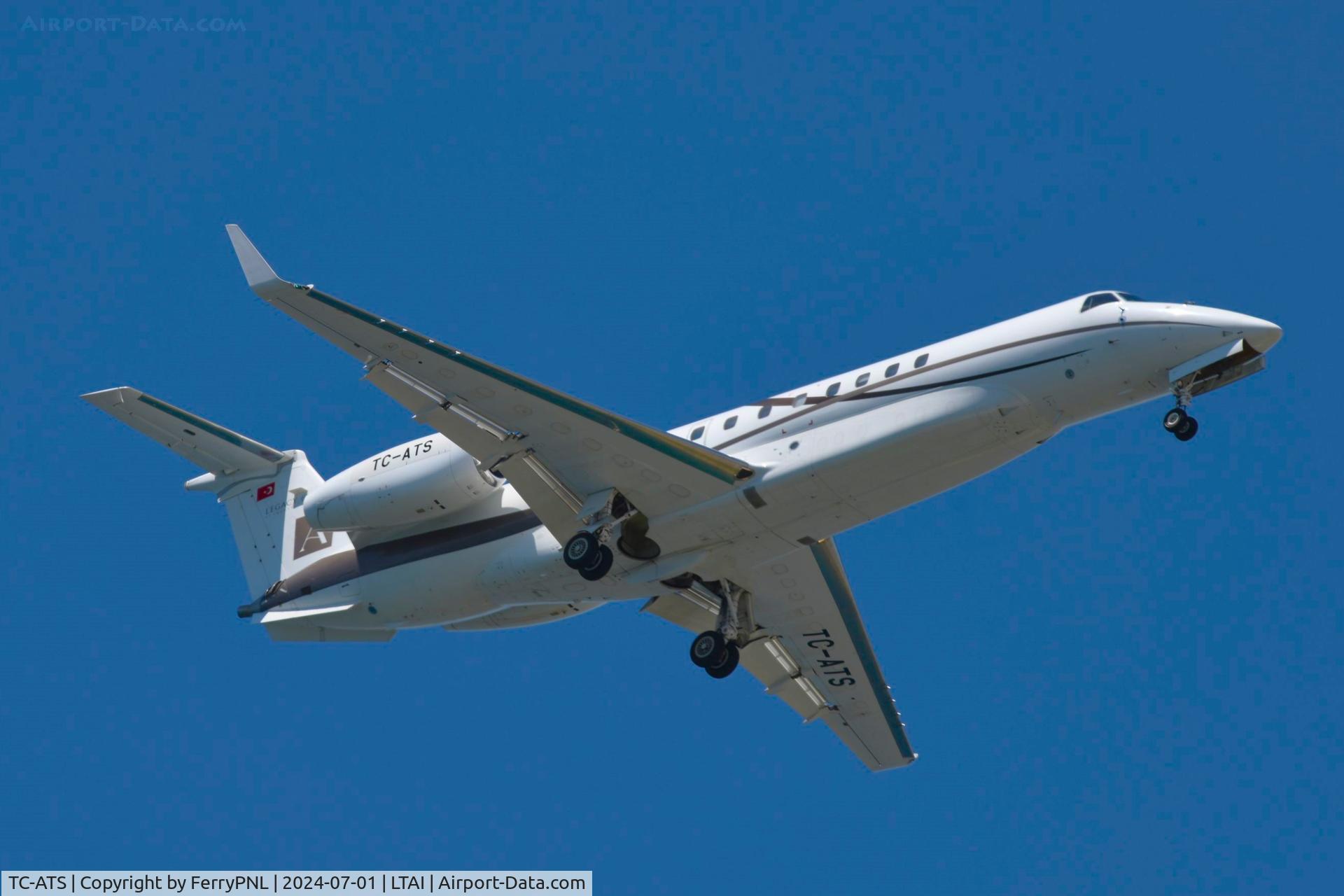 TC-ATS, 2011 Embraer EMB-135BJ Legacy 650 C/N 14501127, Fiba Air EMB135J