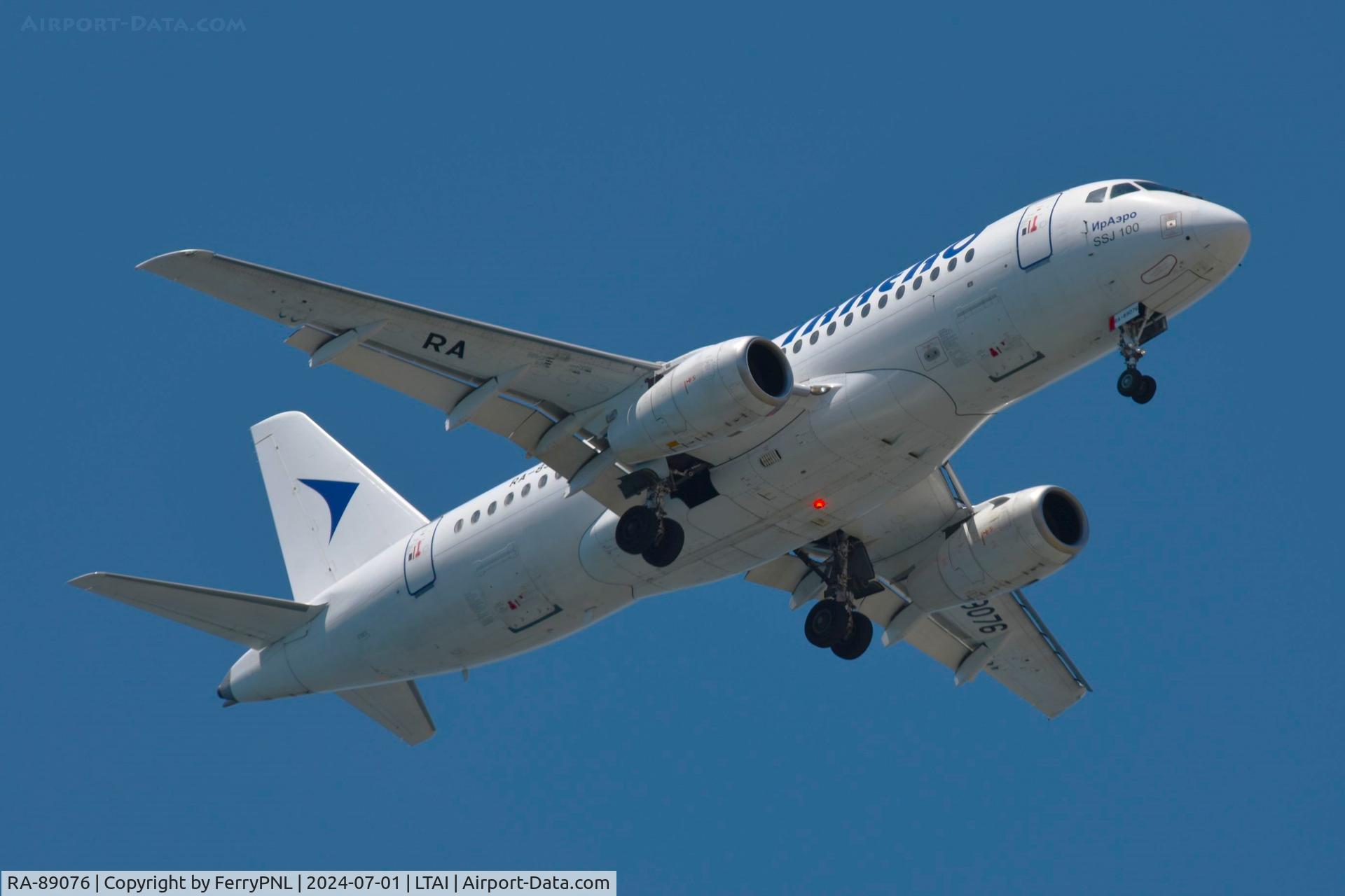 RA-89076, 2016 Sukhoi SuperJet 100-95LR C/N 95121, Arrival of IrAero SU100