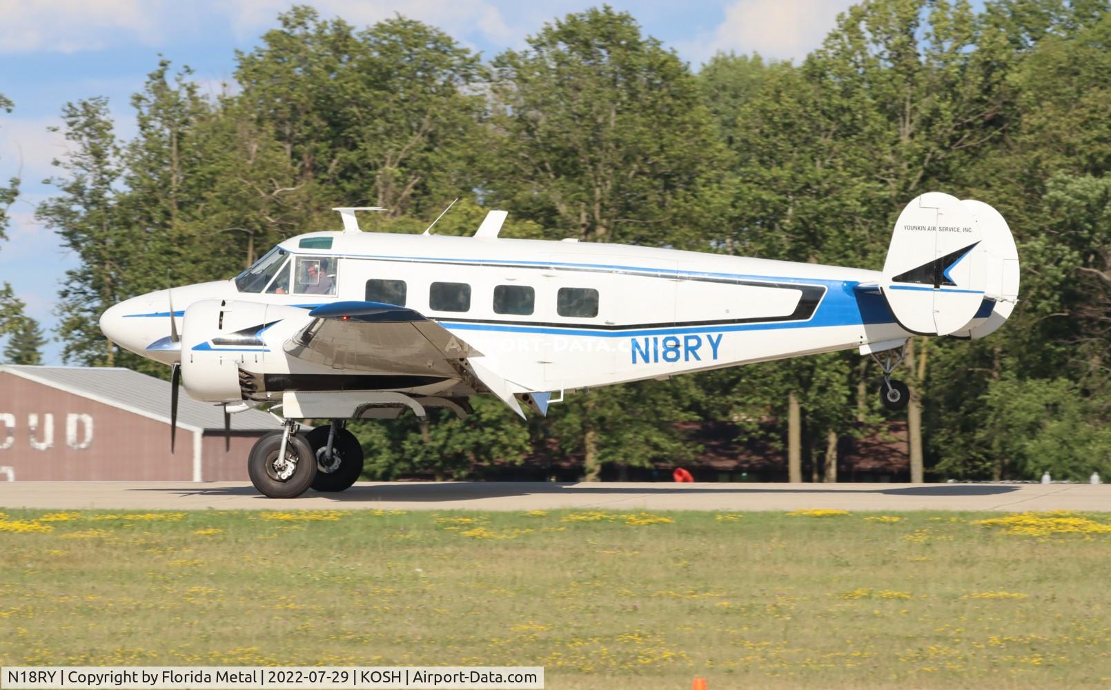 N18RY, 1957 Beech E18S C/N BA-325, Beech E18S zx