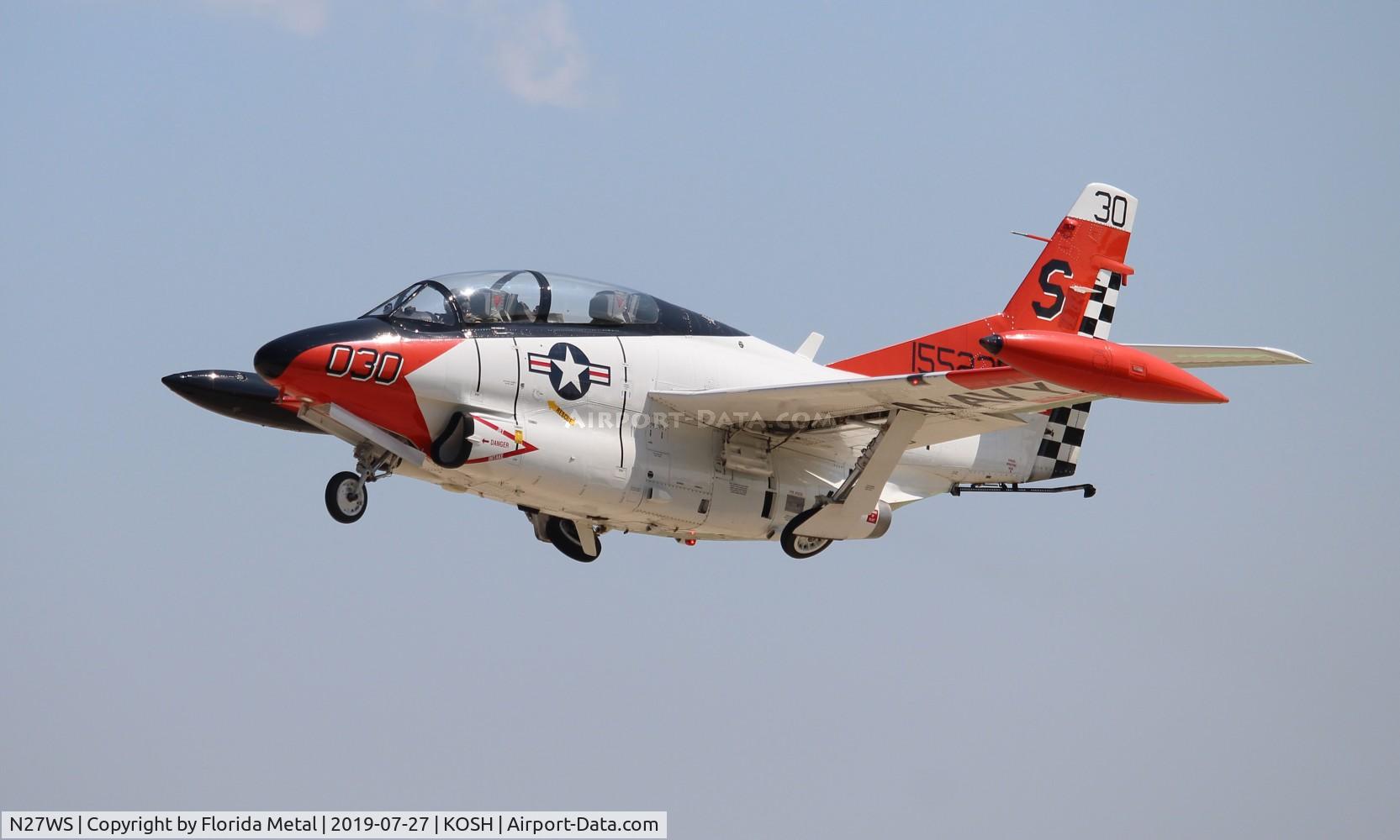 N27WS, North American T-2B Buckeye C/N 310-30, T-2 zx