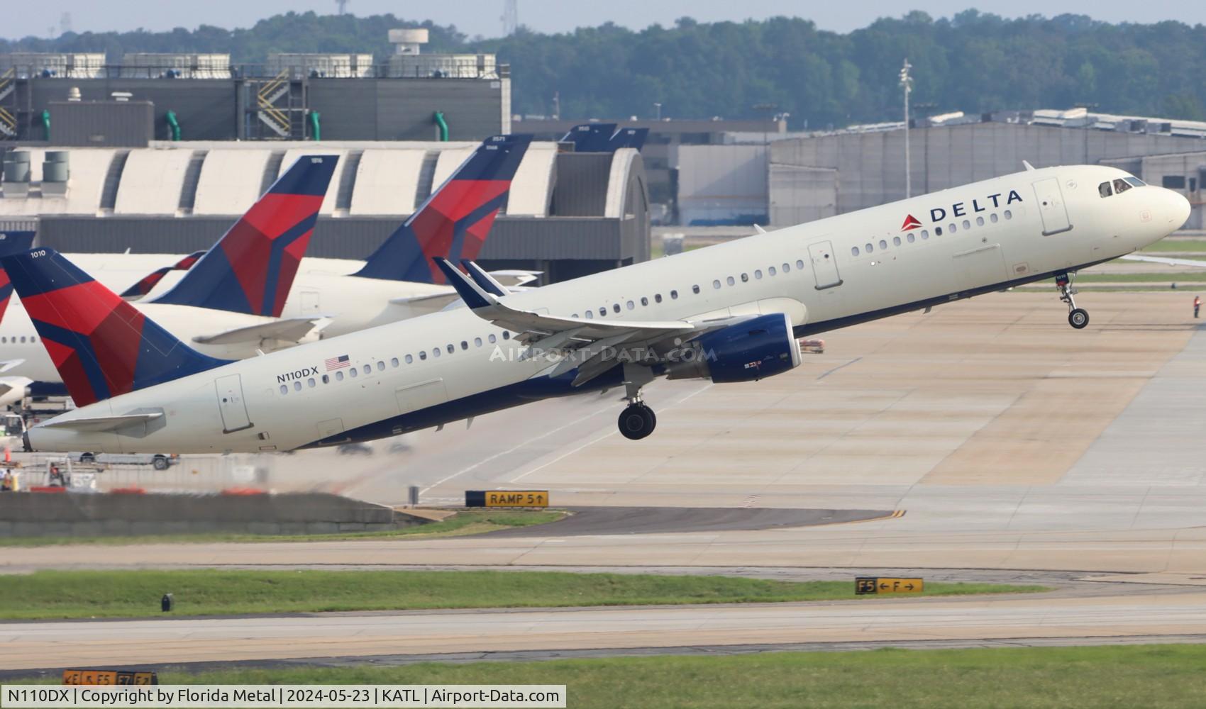 N110DX, 2020 Airbus A321-211 C/N 10015, DAL A321 zx ATL-LAS