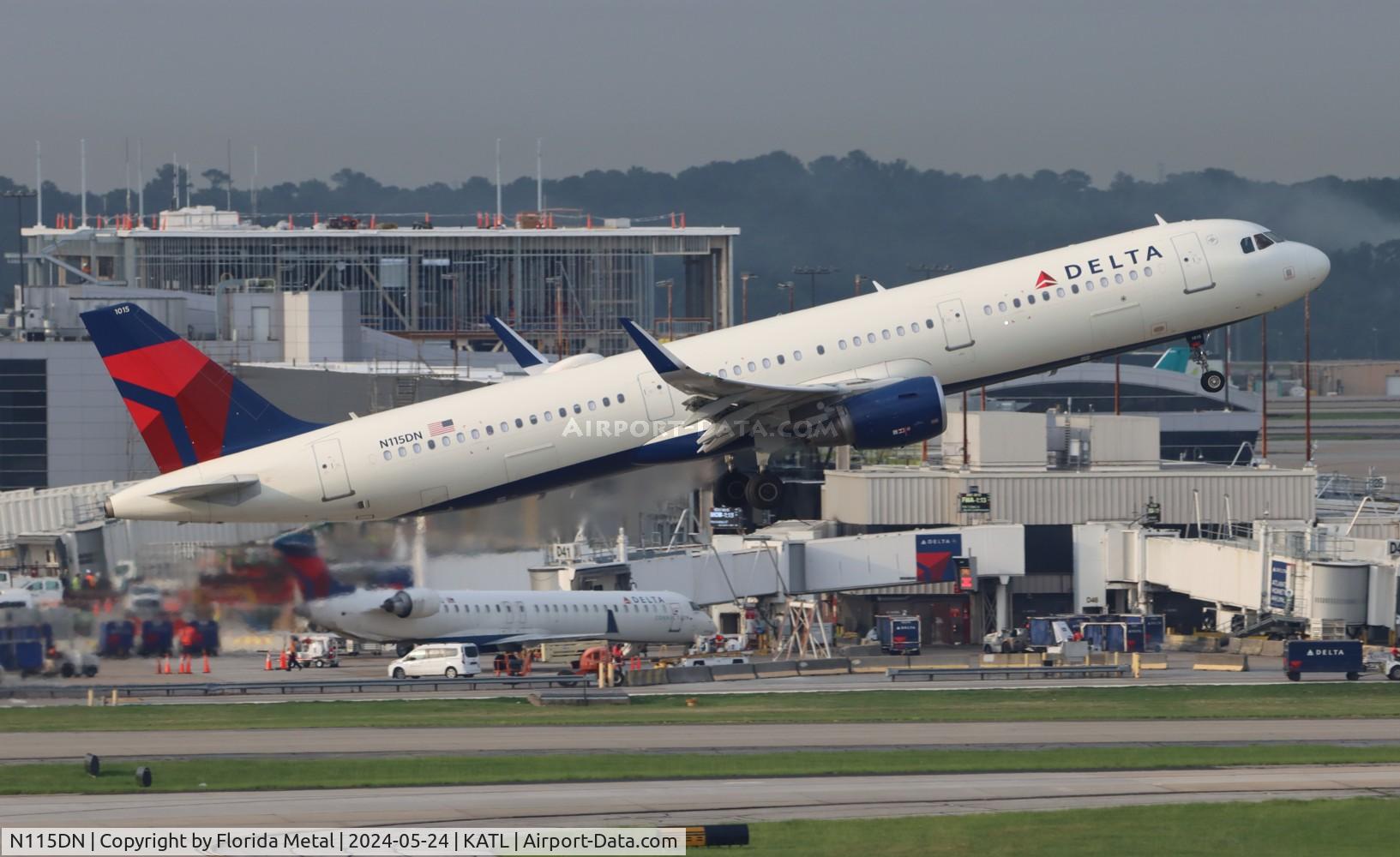 N115DN, 2021 Airbus A321-211 C/N 10132, DAL A321 zx ATL-DEN