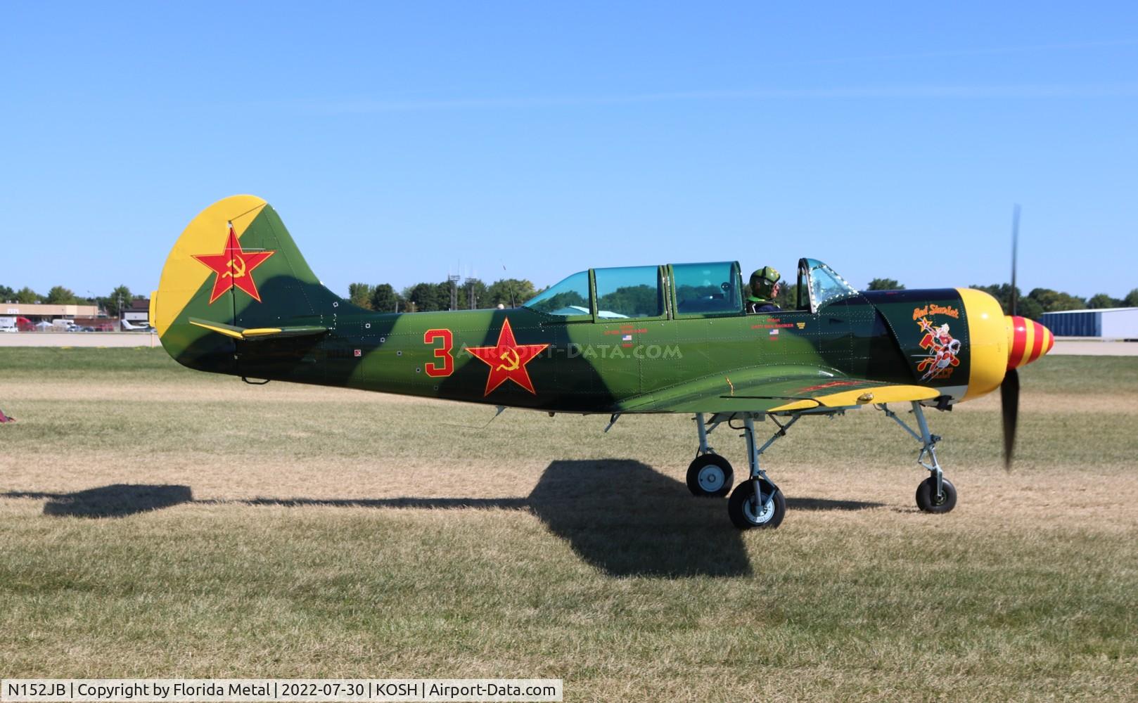 N152JB, 1981 Yakovlev (Aerostar) Yak-52 C/N 811403, Yak-52 zx