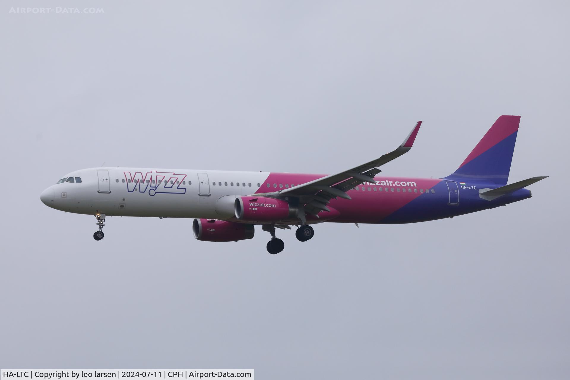 HA-LTC, 2018 Airbus A321-231 C/N 8295, Copenhagen 11.7.2024