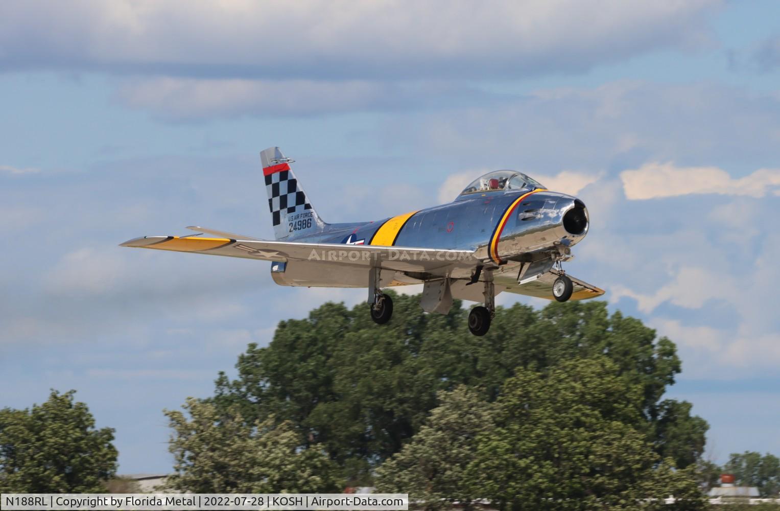 N188RL, 1952 North American F-86F Sabre C/N 191-682, OSH 2022 zx