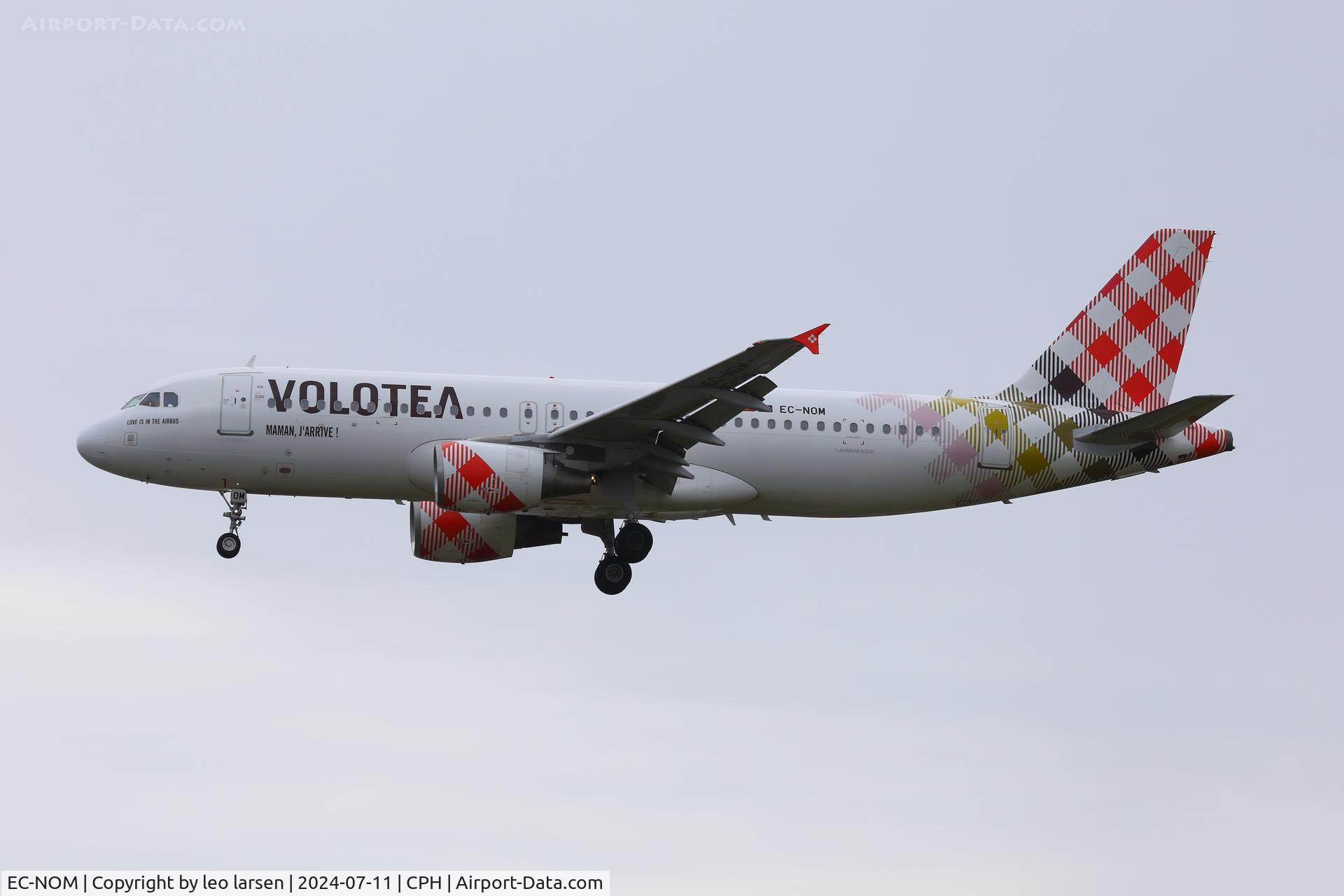 EC-NOM, 2008 Airbus A320-214 C/N 3511, Copenhagen 11.7.2024