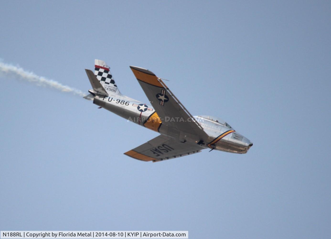 N188RL, 1952 North American F-86F Sabre C/N 191-682, TOM 2014 zx