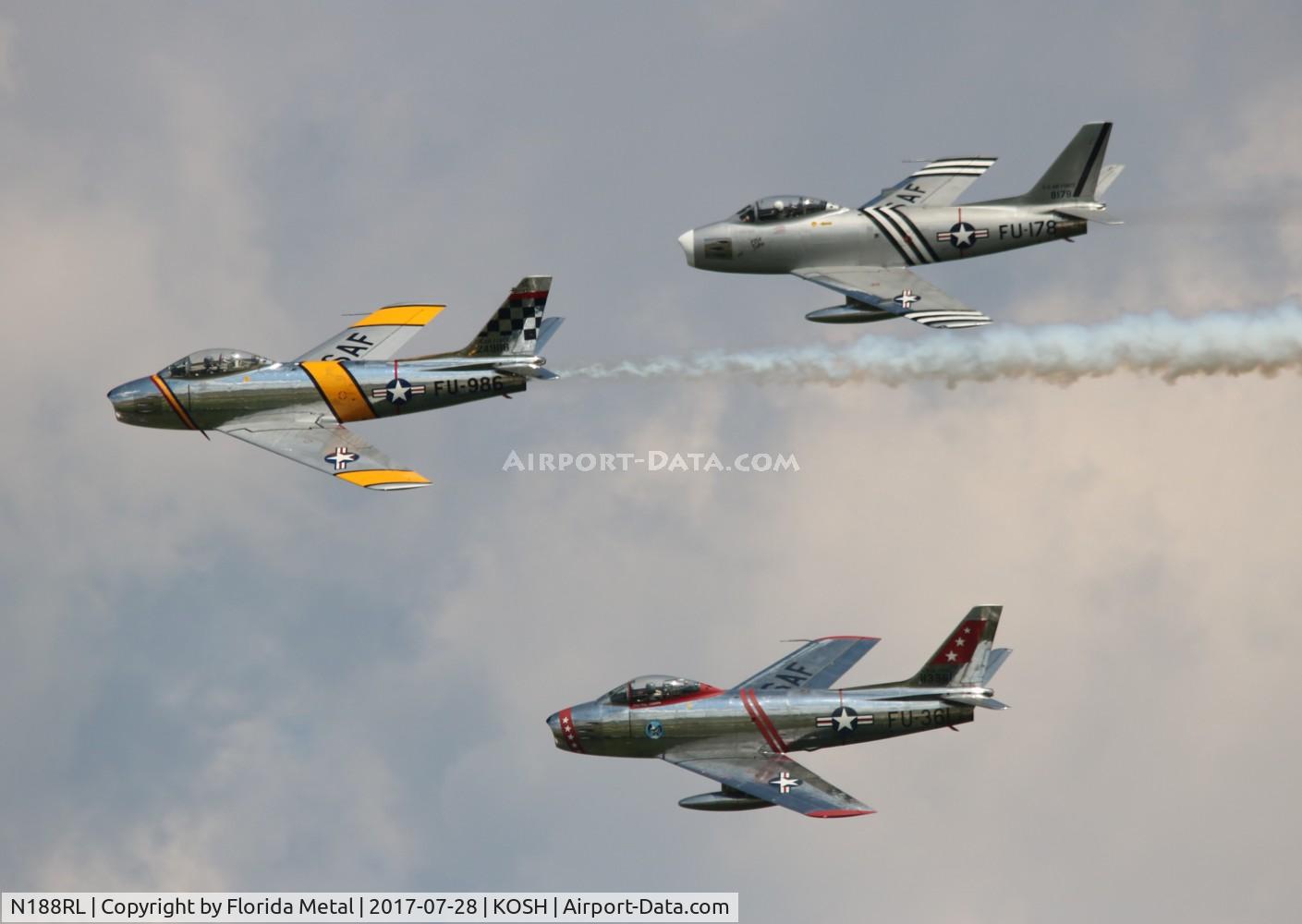 N188RL, 1952 North American F-86F Sabre C/N 191-682, OSH 2017 zx