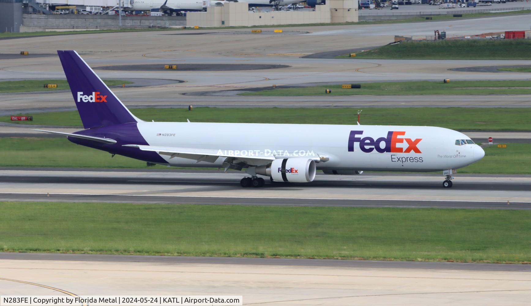 N283FE, 2023 Boeing 767-3S2F C/N 63142, FedEx 767-300F zx MEM-ATL