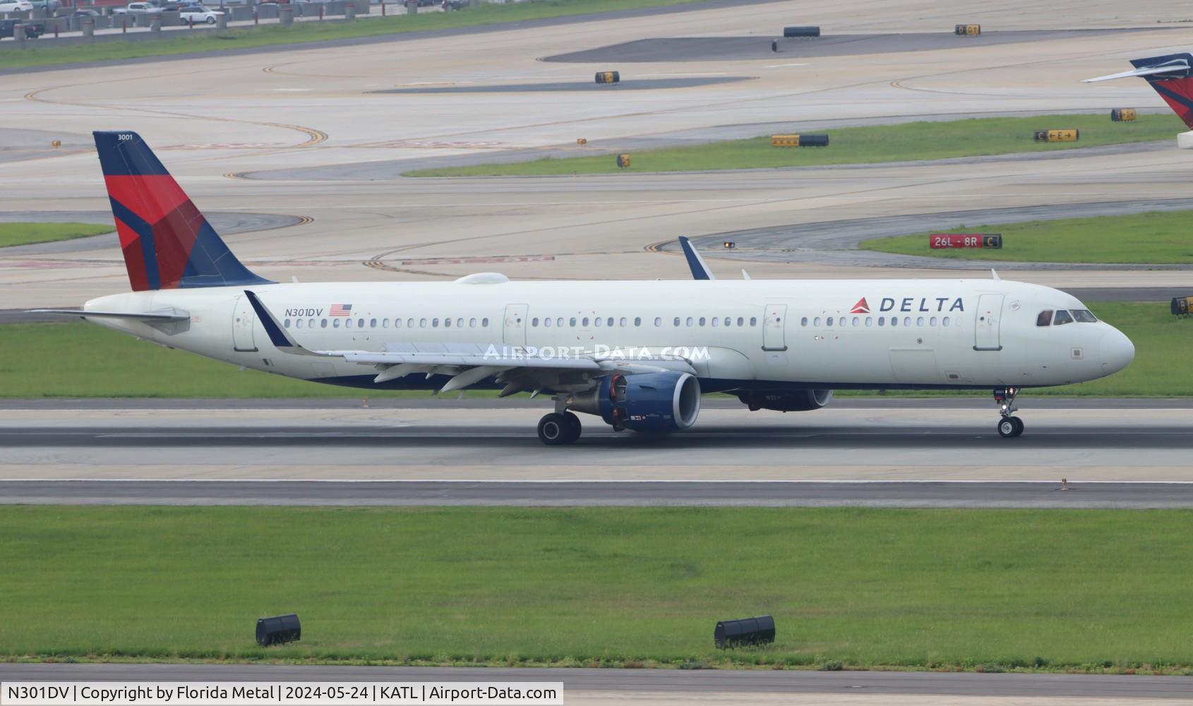 N301DV, 2016 Airbus A321-211 C/N 6923, DAL A321 zx CLE-ATL