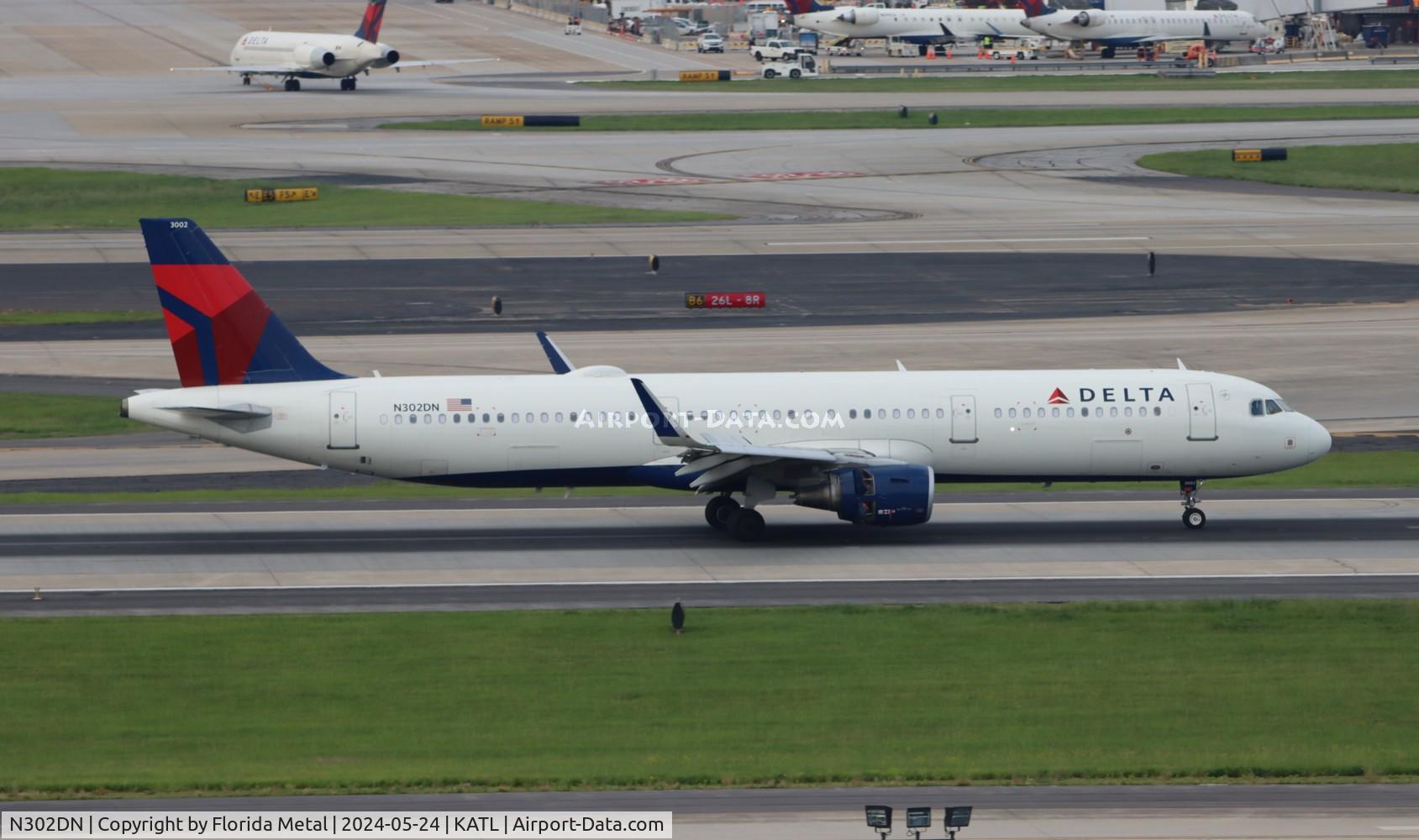 N302DN, 2016 Airbus A321-211 C/N 7031, DAL A321 zx AUS-ATL